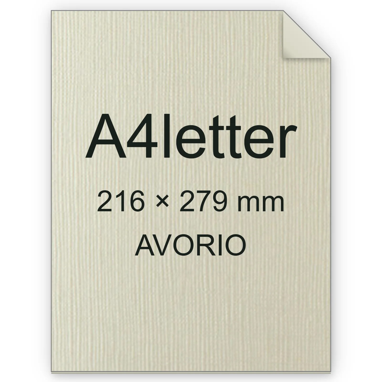 Cartoncino Favini, Bianco Flash Ivory trama tela, 250 g/m², A4letter, AVORIO bra6804a4letter