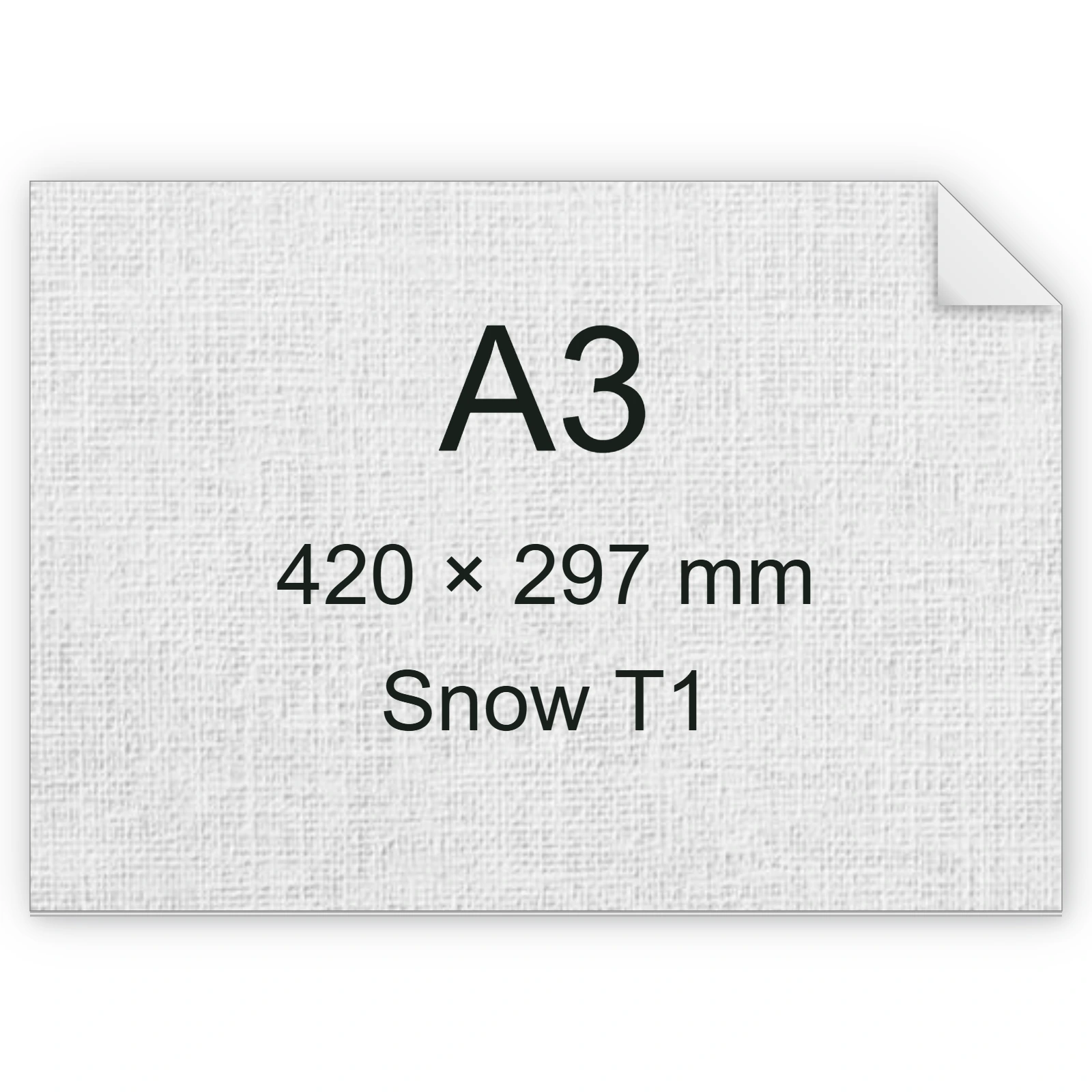 Carta Favini, Classy Covers, 115 g/m², A3, SNOW T1 bra6639a3