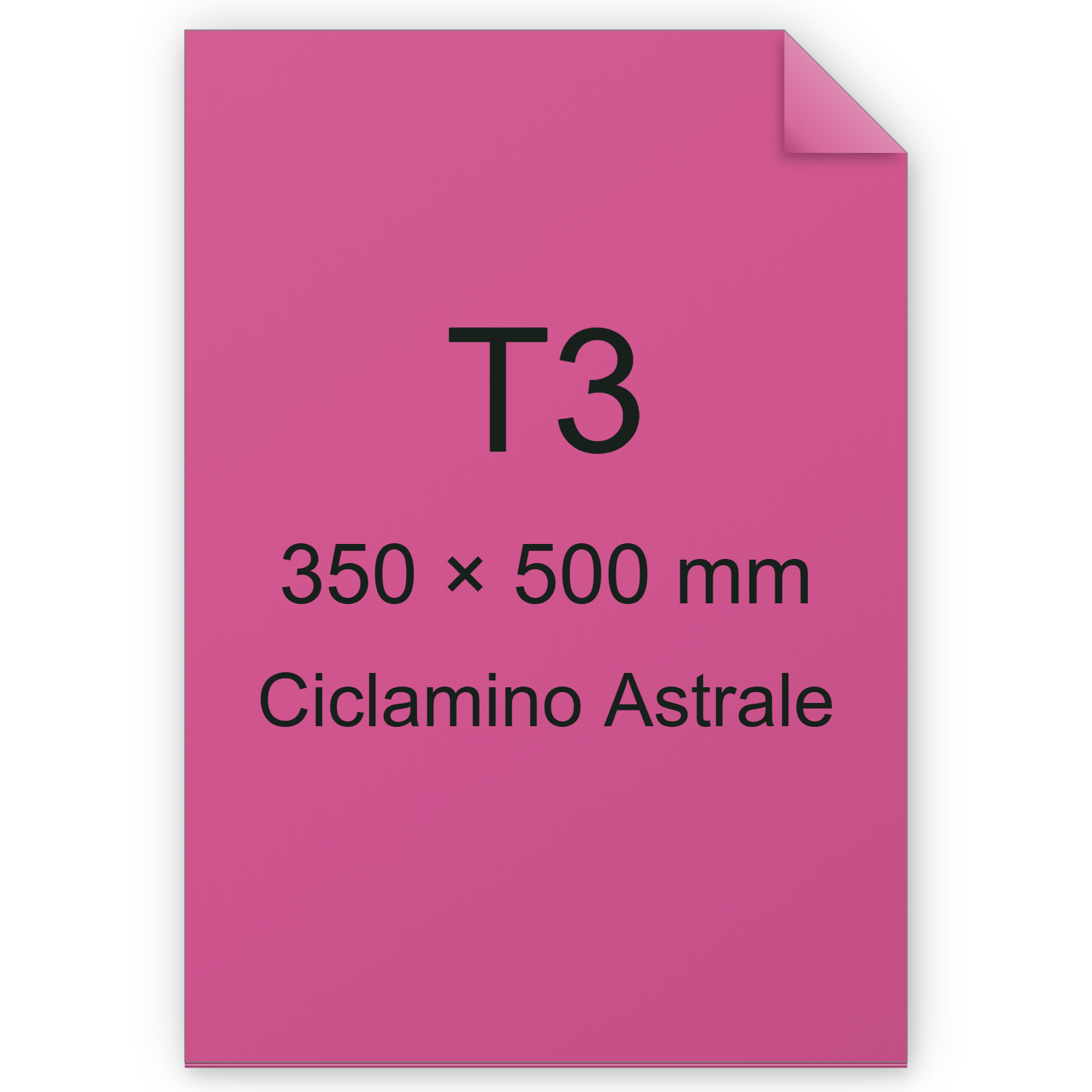 Carta Favini, Burano, 90 g/m², T3, CICLAMINO ASTRALE 58 BRA582t3