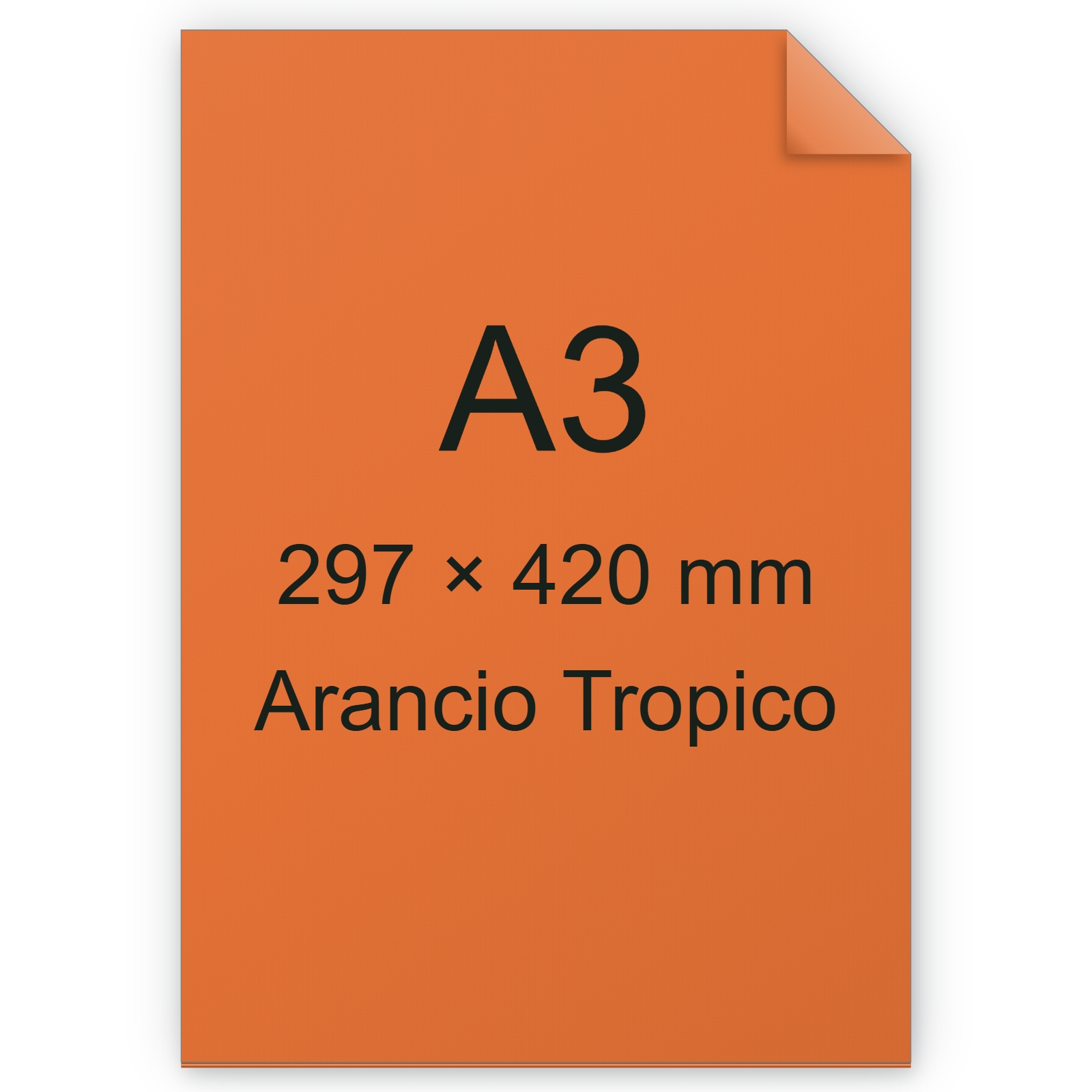 Cartoncino Favini, Burano, 200 g/m², A3, ARANCIO TROPICO 56 BRA576a3
