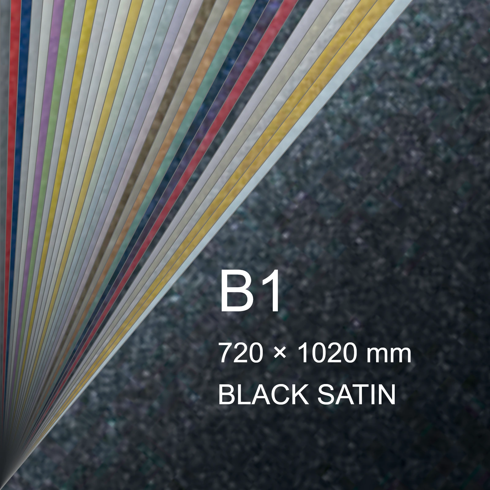 Cartoncino Favini, Majestic Satin, 290 g/m², B1, BLACK SATIN bra1024b1 - immagine aggiuntiva