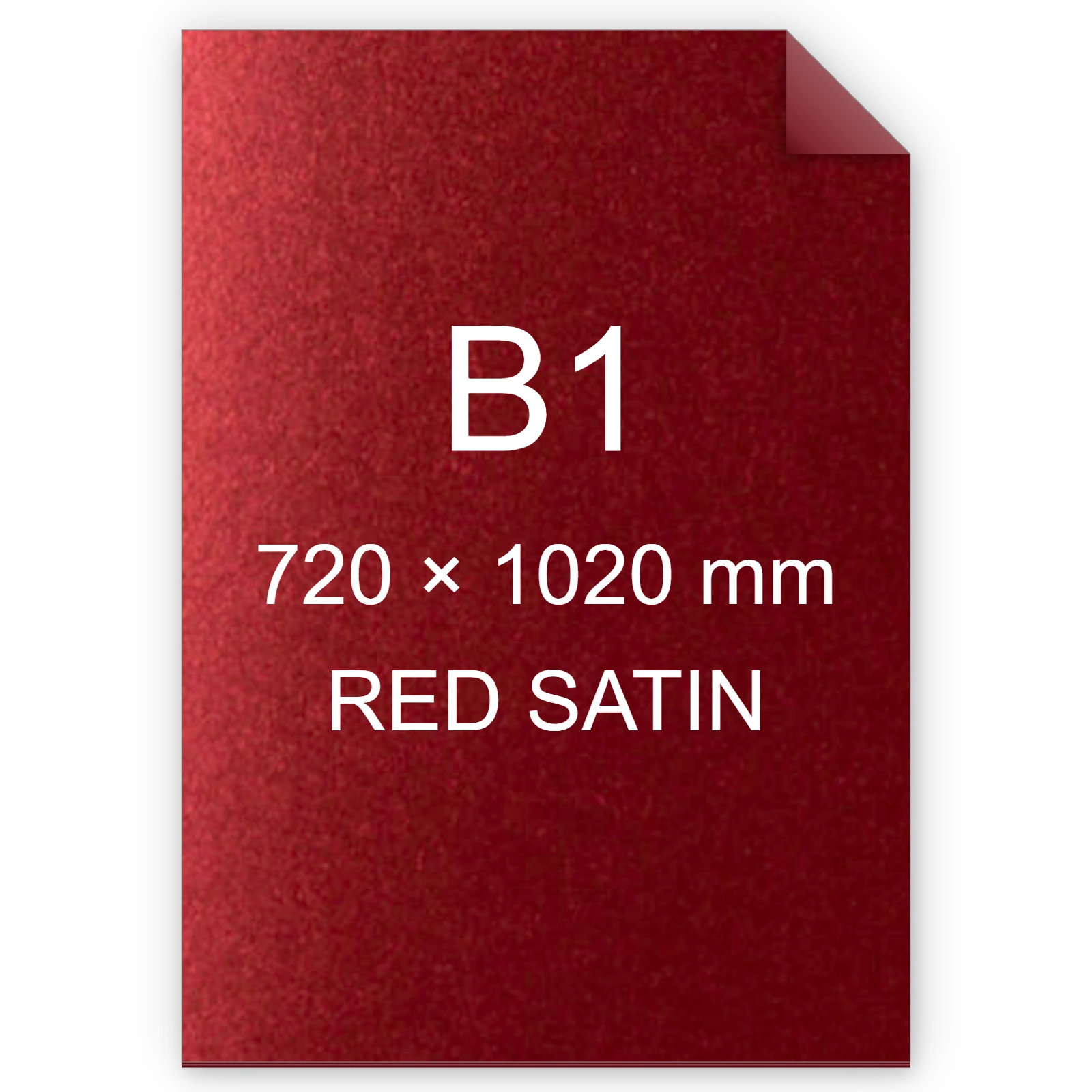 Cartoncino Favini, Majestic Satin, 290 g/m², B1, RED SATIN bra1018b1