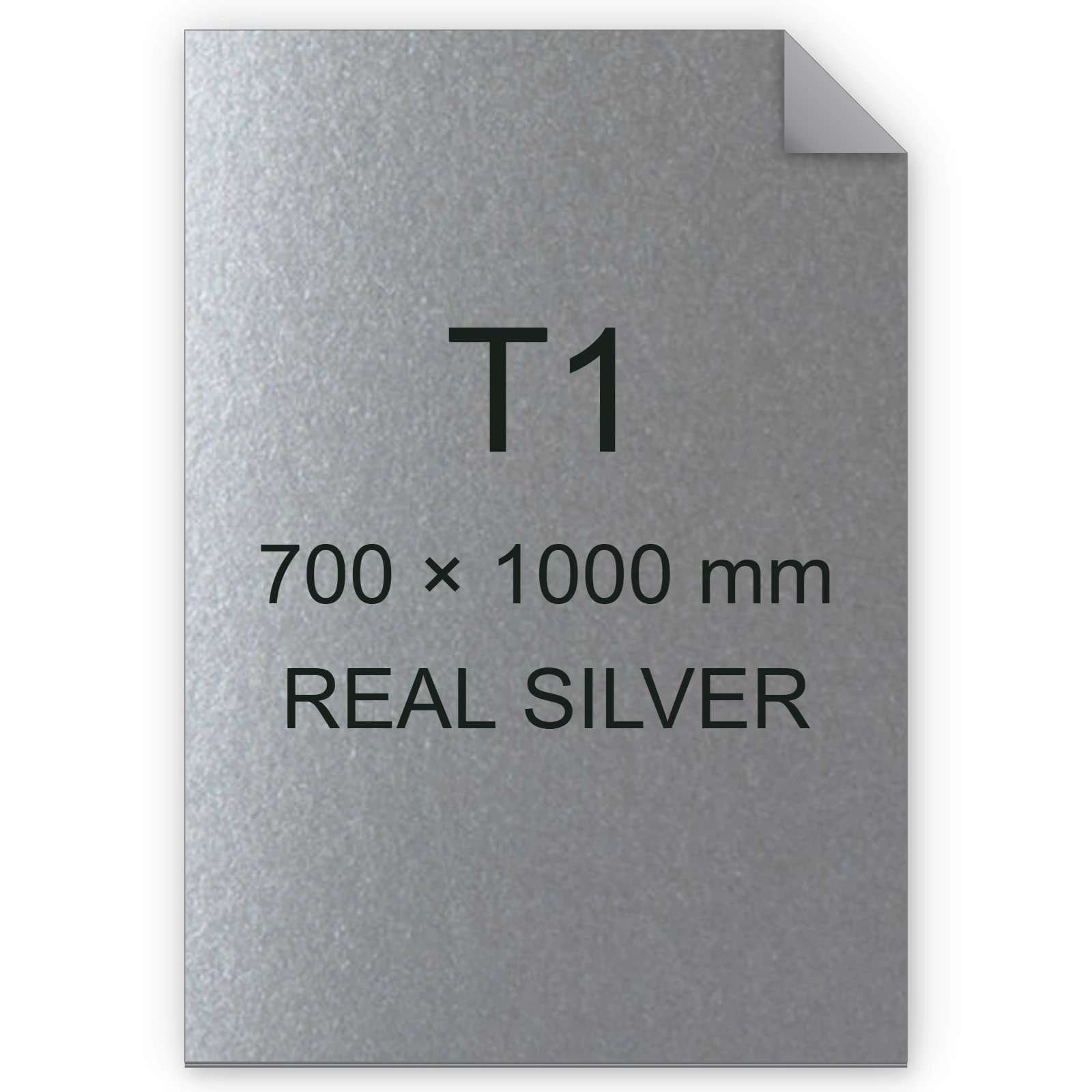 Cartoncino Favini, Majestic Luxus, 290 g/m², T1, REAL SILVER bra606t1
