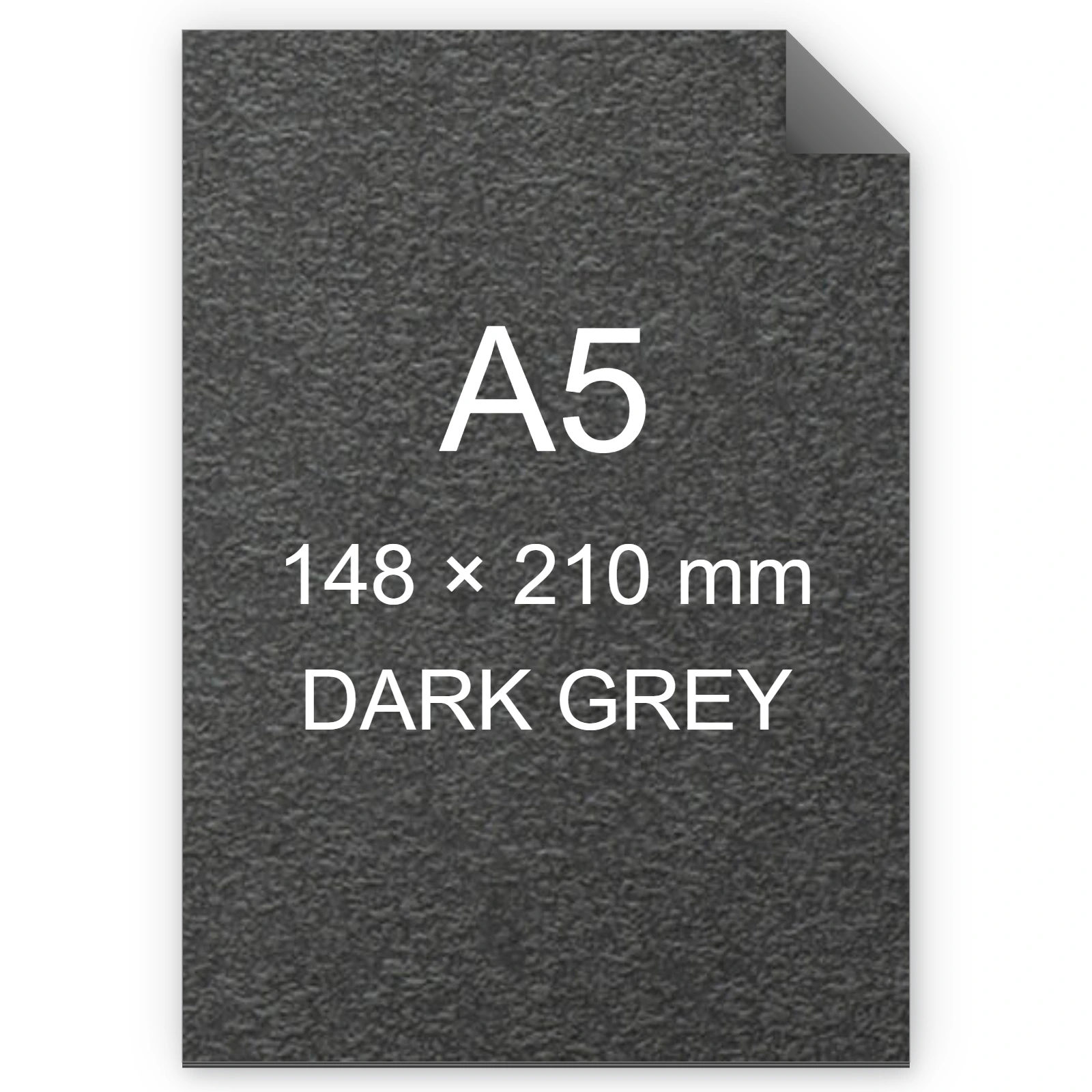 Cartoncino Favini, Tokyo, 120 g/m², A5, DARK GREY bra6607a5