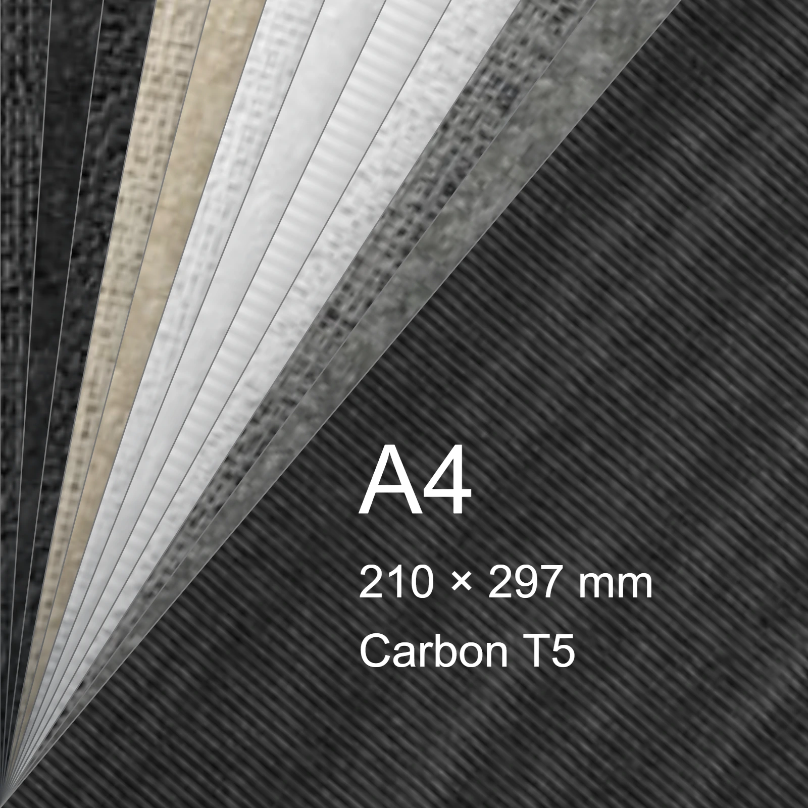 Carta Favini, Classy Covers, 115 g/m², A4, CARBON T5 bra6649 - immagine aggiuntiva