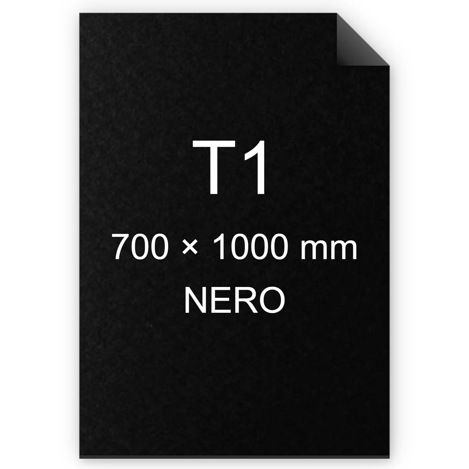 Cartoncino Favini, Prisma Color Sigillo Monoruvido, 220 g/m², T1, NERO 16 FAVA33A0A1