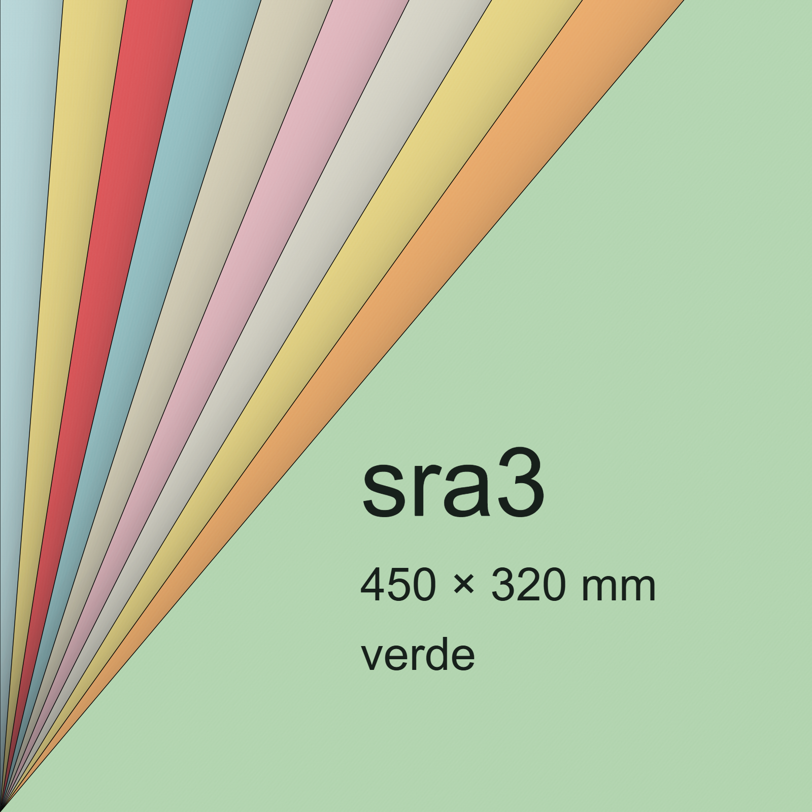 Cartoncino ManilaFormosa VERDE, sra3, 140gr BRA537sra3 - immagine aggiuntiva