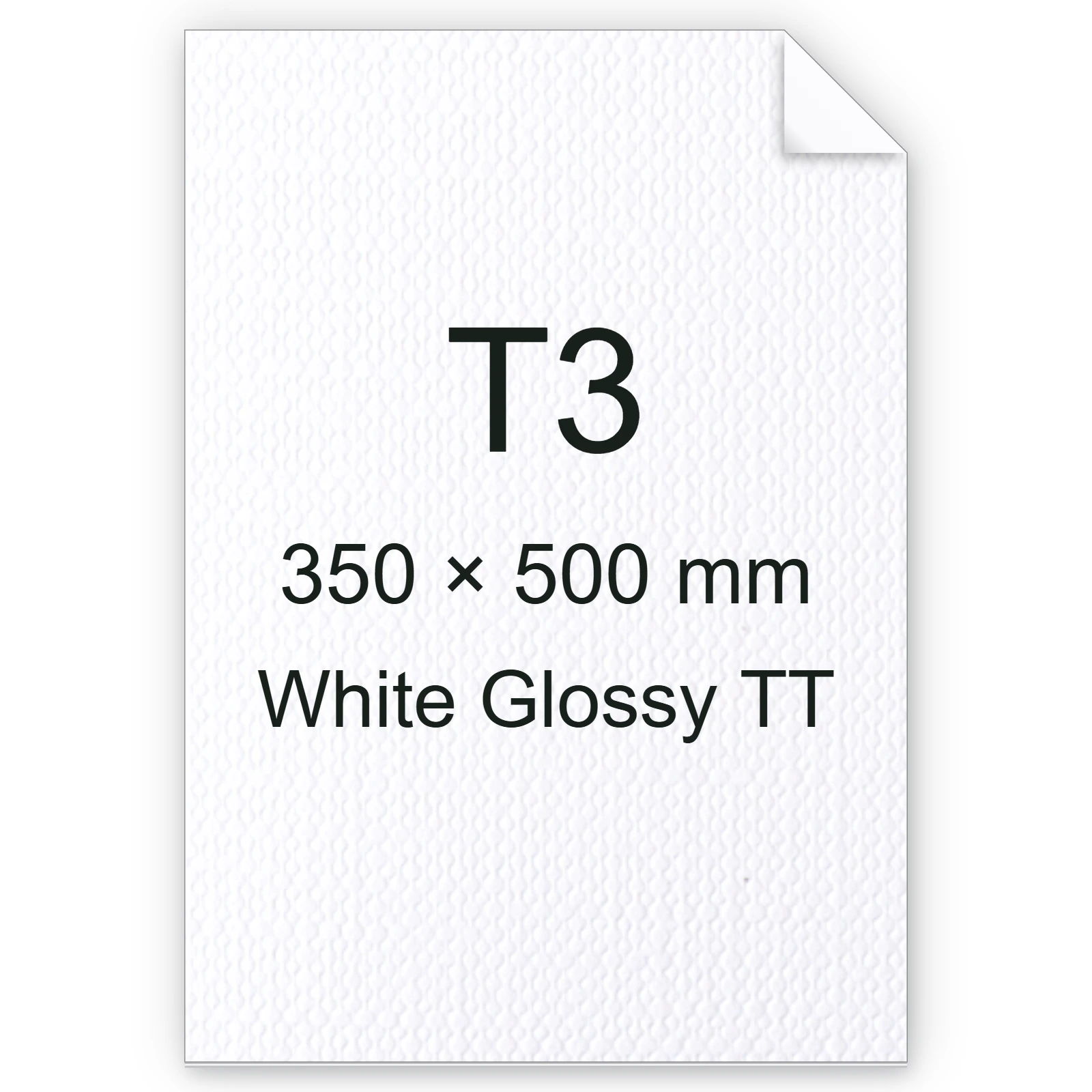 Cartoncino Favini, Classy Covers, 125 g/m², T3, WHITE GLOSSY TT bra6635t3