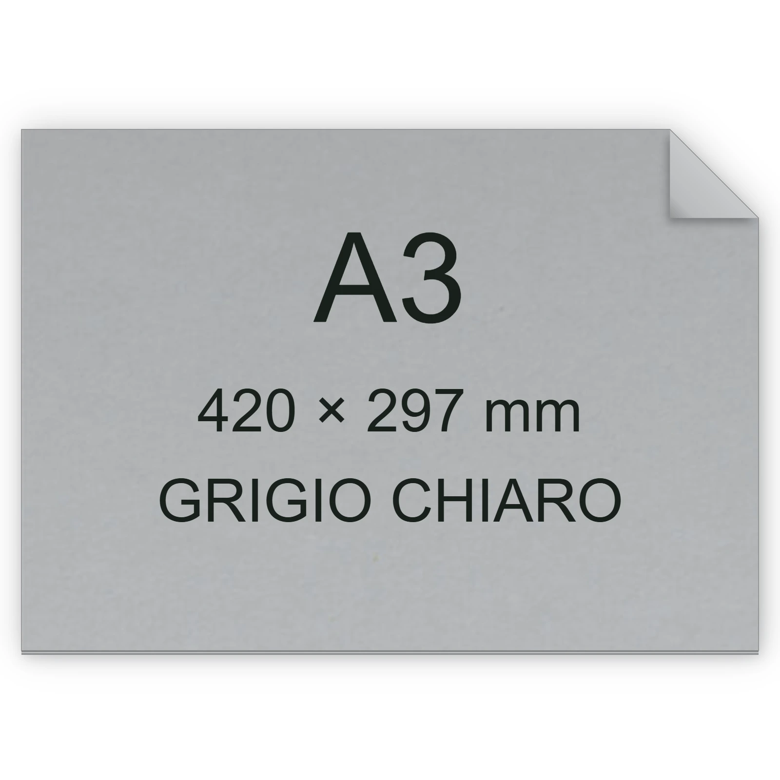 Cartoncino Favini, Sumo (1 mm), 700 g/m², A3, GRIGIO CHIARO BRA94A3