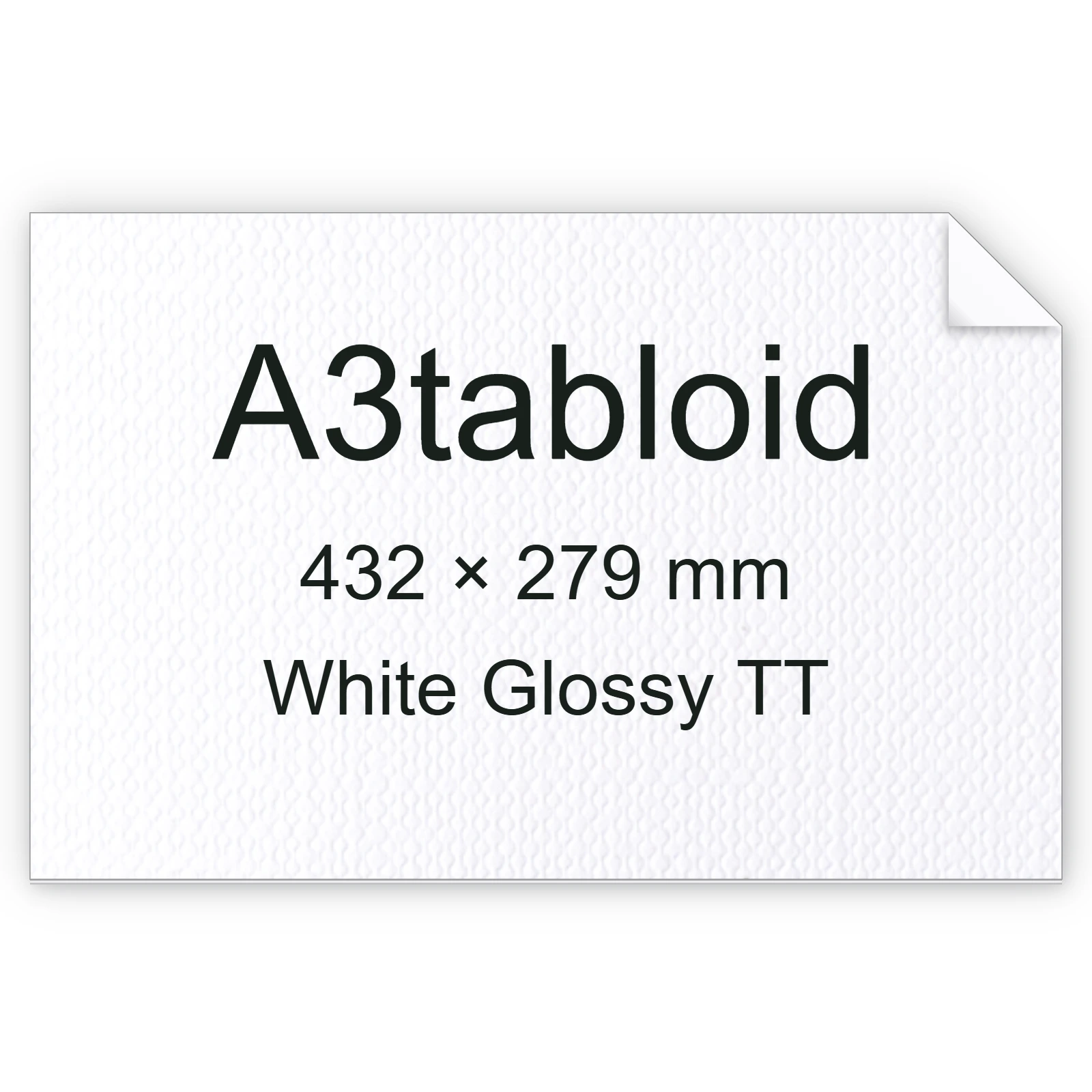 Cartoncino Favini, Classy Covers, 125 g/m², A3tabloid, WHITE GLOSSY TT bra6635a3tabloid