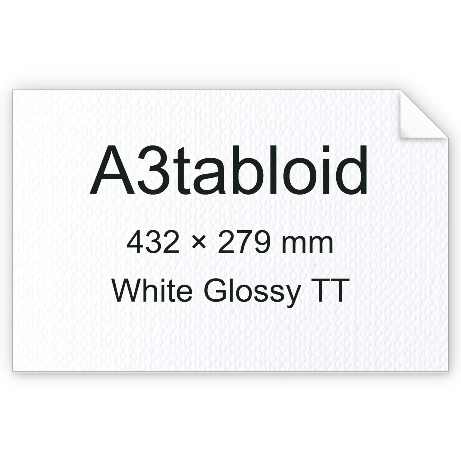Cartoncino Favini, Classy Covers, 125 g/m², A3tabloid, WHITE GLOSSY TT bra6635a3tabloid
