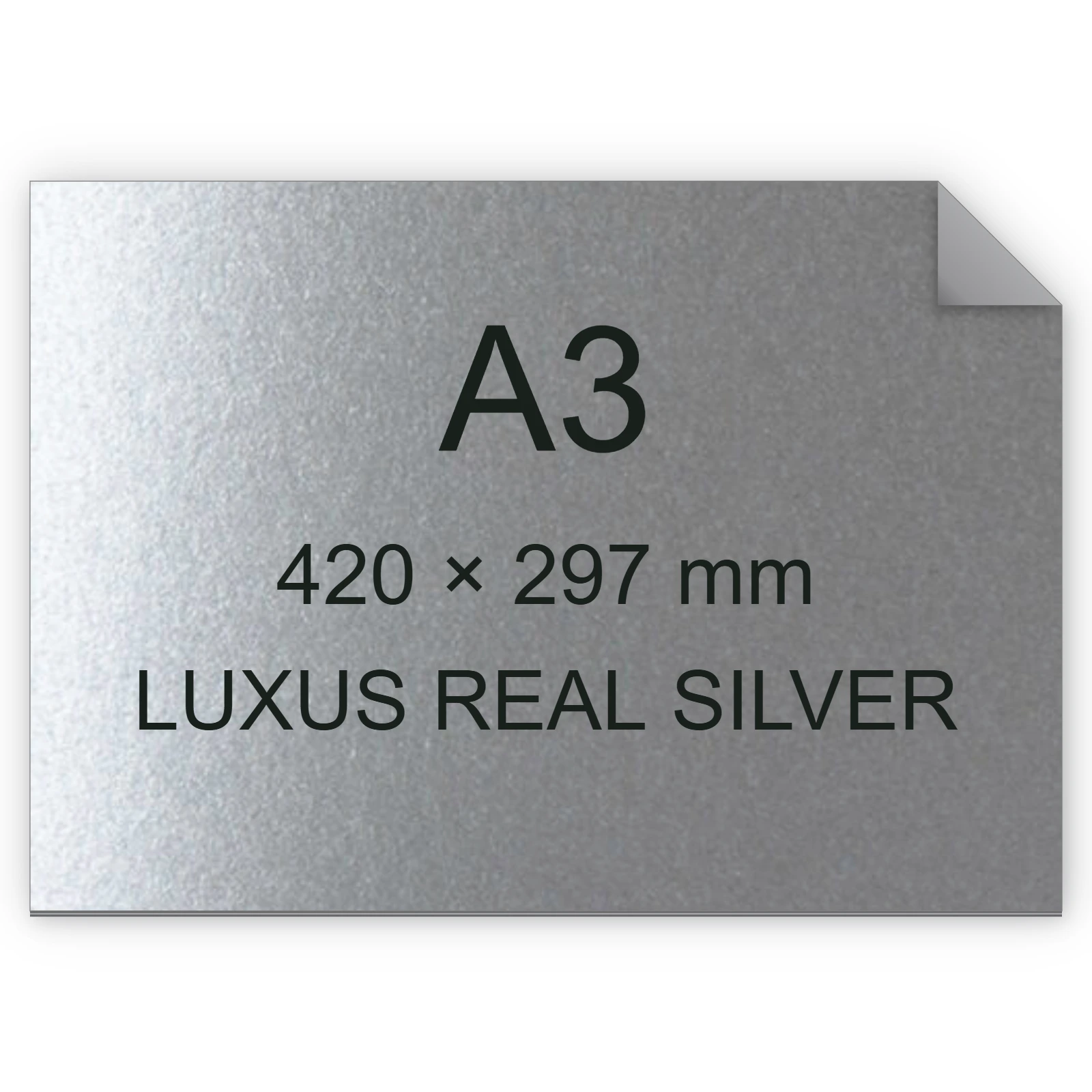 Cartoncino Favini, Majestic Digital HP Indigo, 250 g/m², A3, LUXUS REAL SILVER bra6549a3