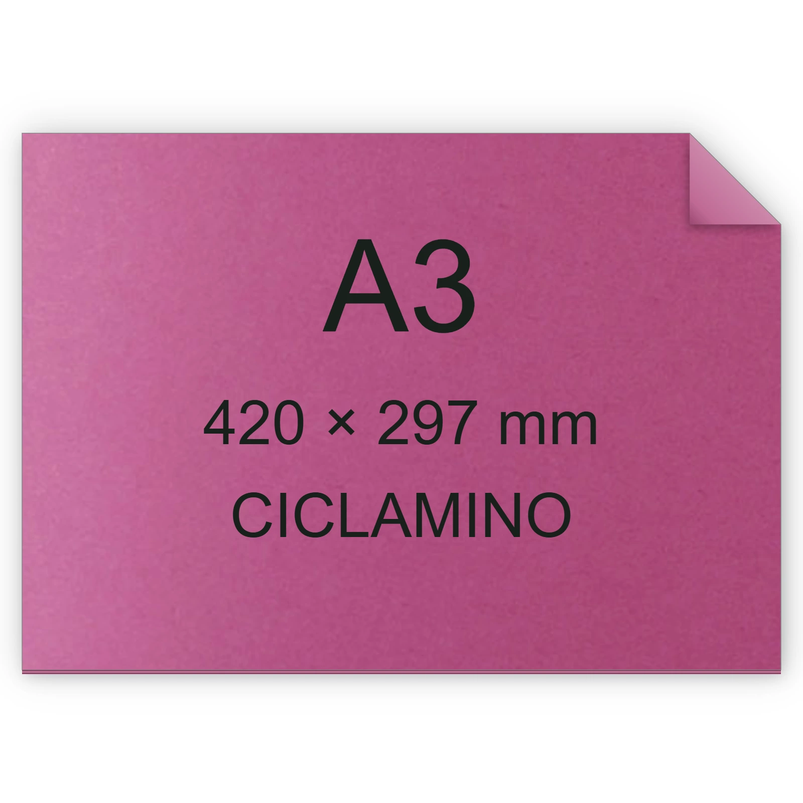 Cartoncino Favini, RismaLuce, 140 g/m², A3, CICLAMINO 58 FAVA65F213