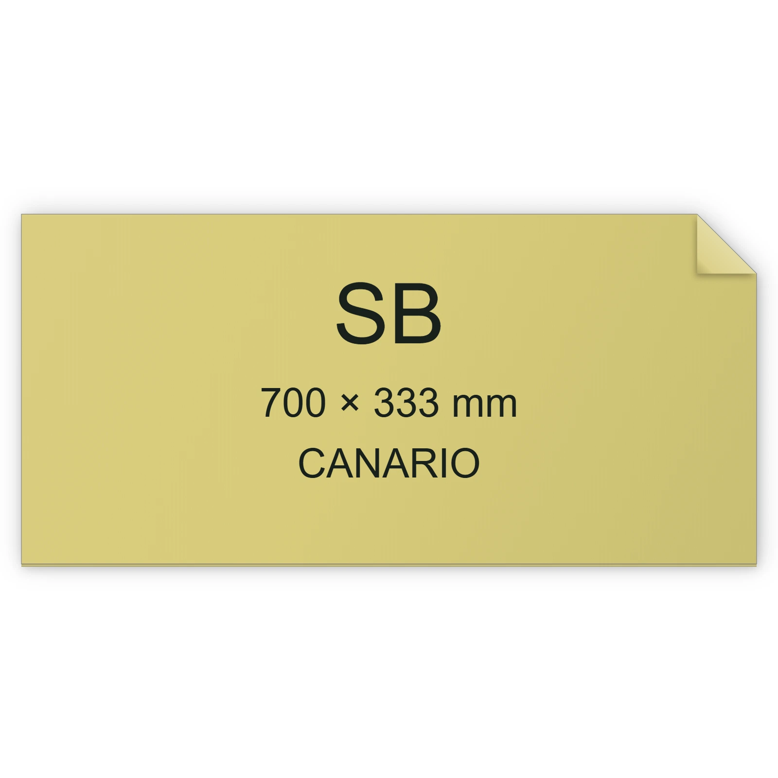 Cartoncino Favini, Bindakote Monolucido Pastello, 250 g/m², SB, CANARIO 03 bra918SB