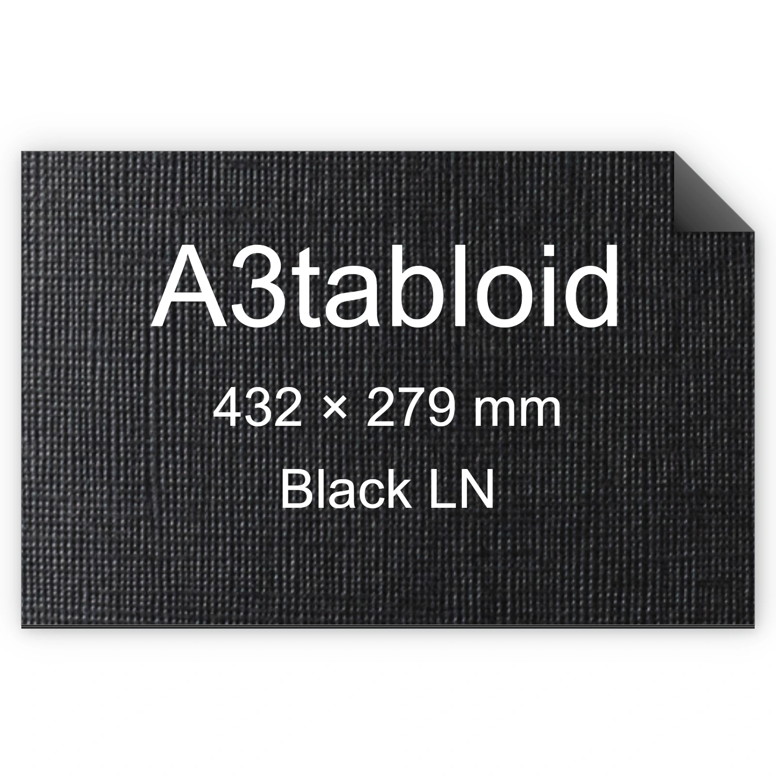 Cartoncino Favini, Classy Covers, 120 g/m², A3tabloid, BLACK LN bra6633a3tabloid