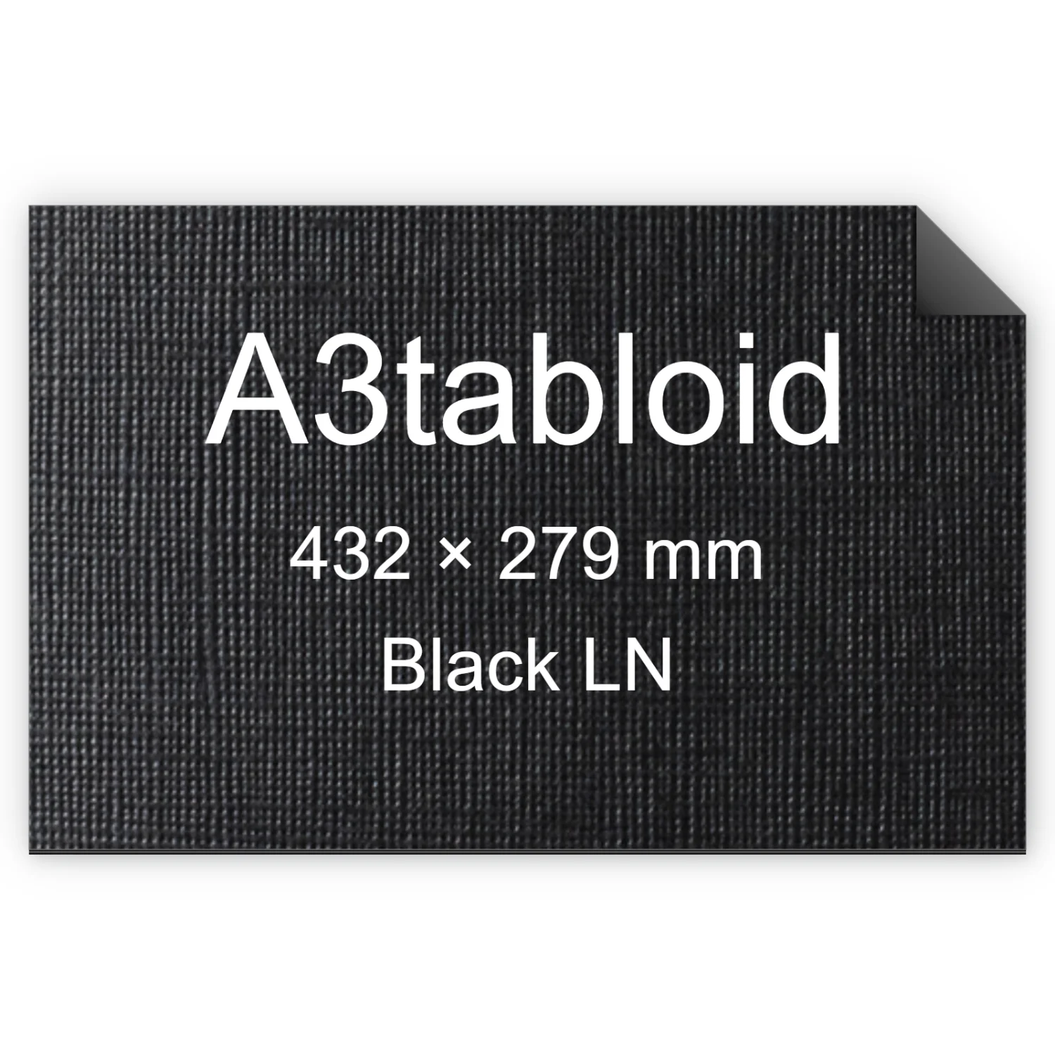 Cartoncino Favini, Classy Covers, 120 g/m², A3tabloid, BLACK LN bra6633a3tabloid