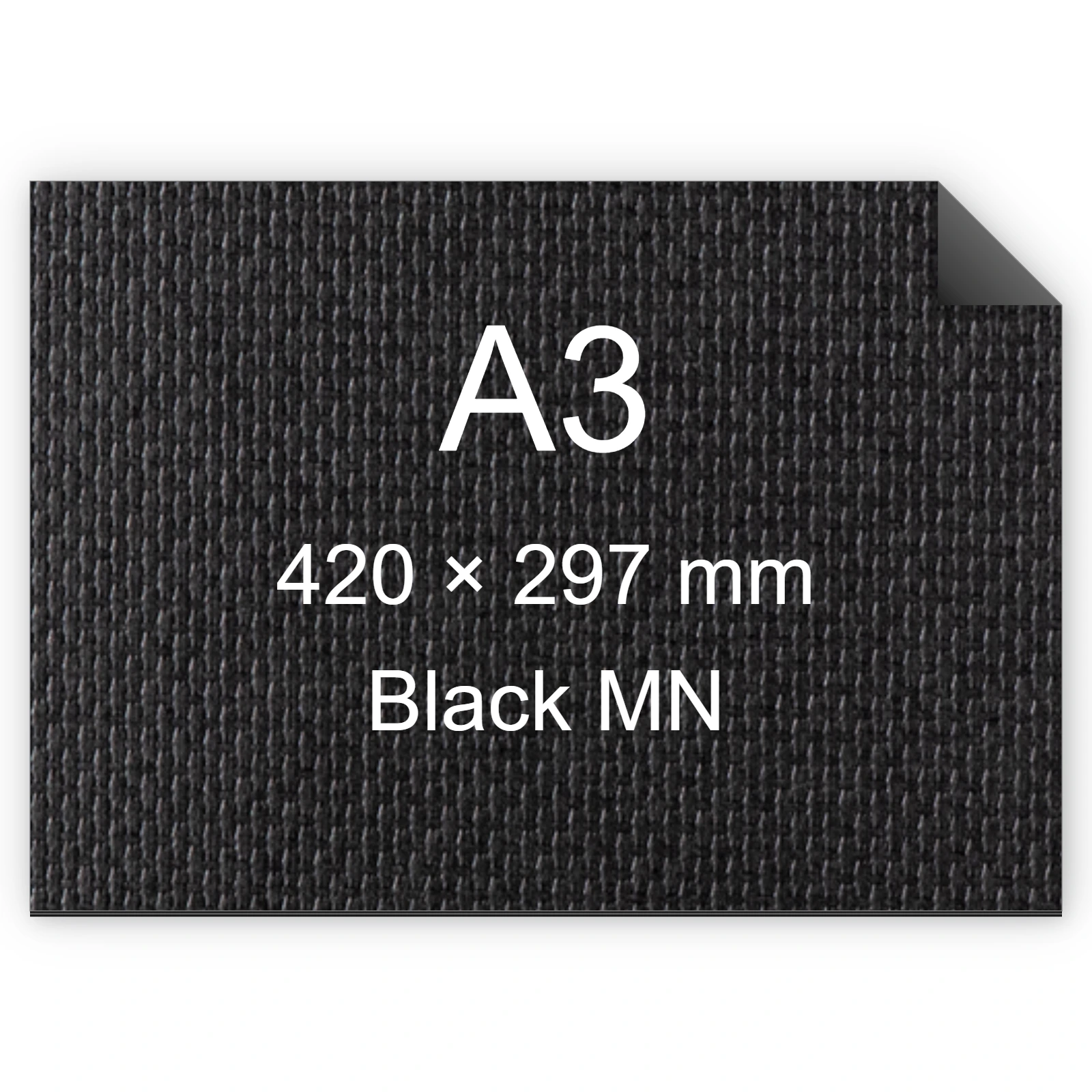 Cartoncino Favini, Classy Covers, 120 g/m², A3, BLACK MN bra6634a3