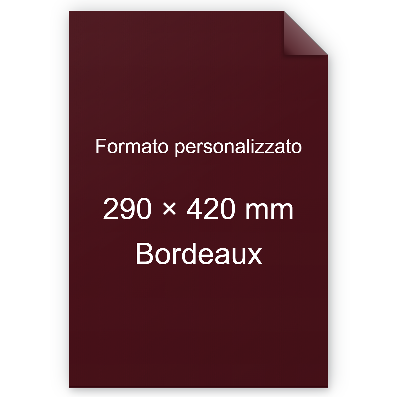 Cartoncino Favini, Burano, 320 g/m², 290x420 mm, BORDEAUX 76 BRA863a3