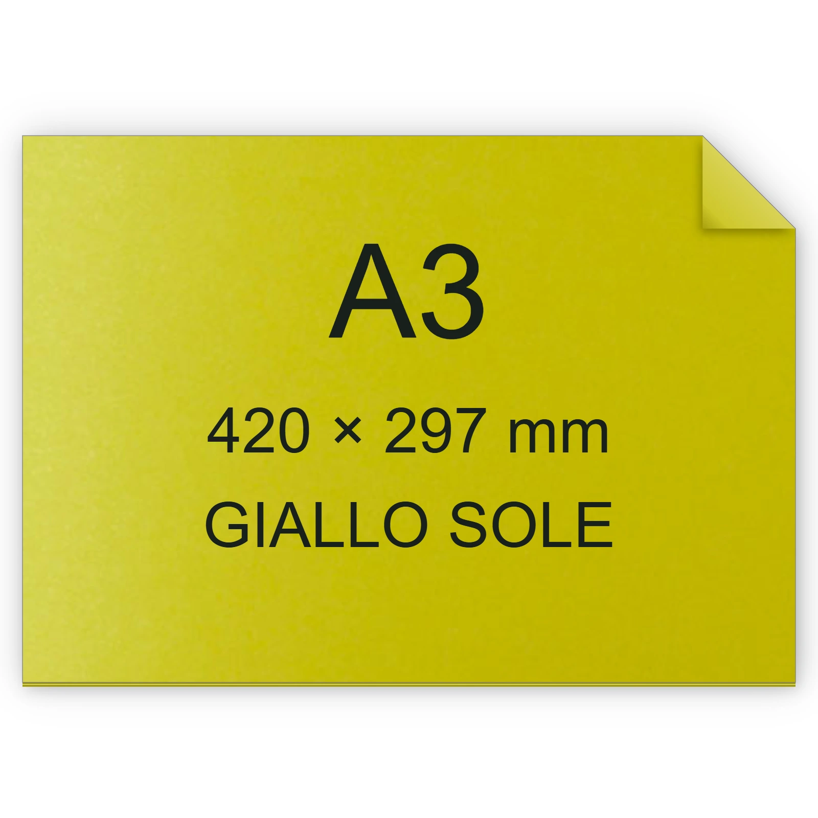 Cartoncino Favini, RismaLuce, 140 g/m², A3, GIALLO SOLE 53 FAVA65B213