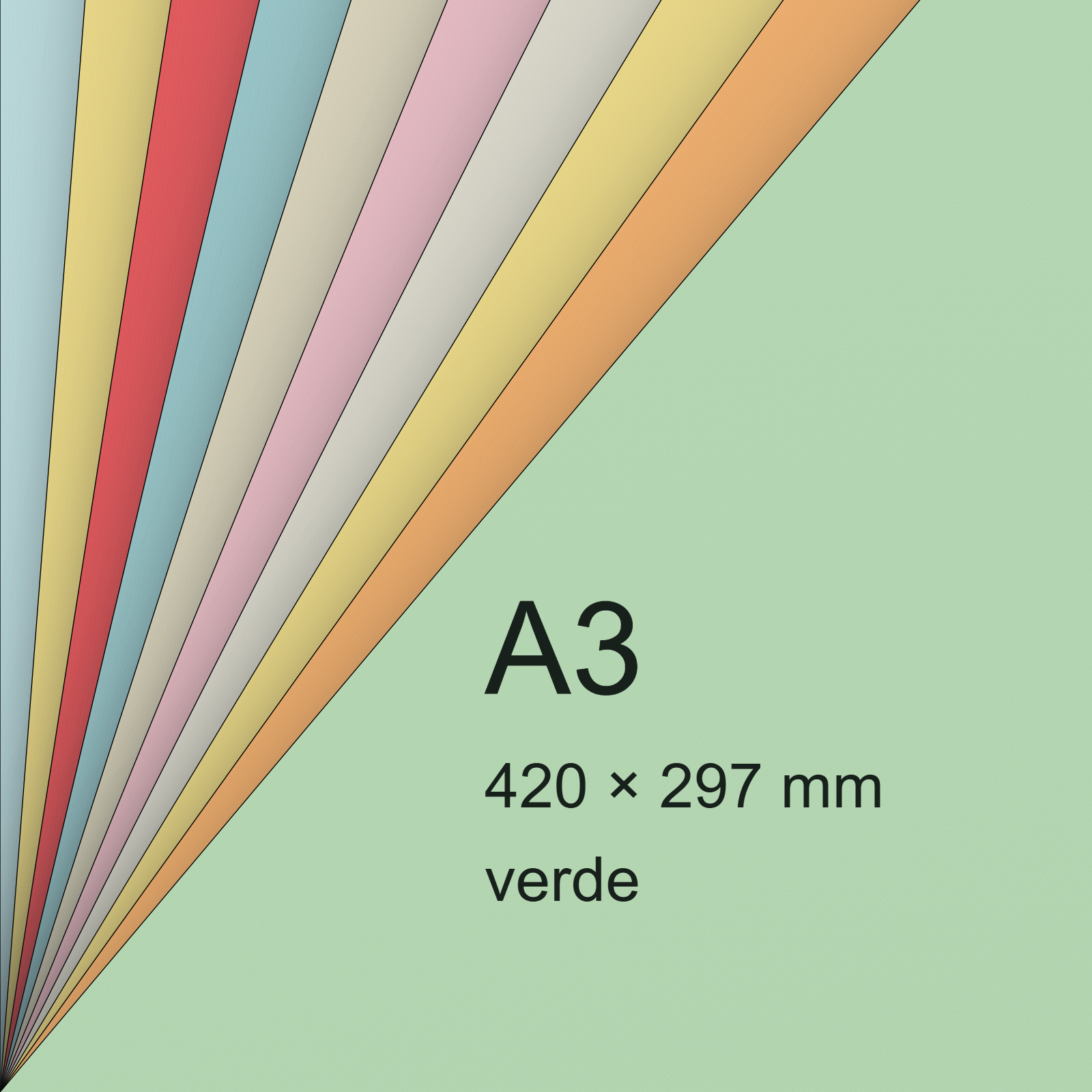 Cartoncino ManilaFormosa VERDE, a3, 140gr BRA537a3 - immagine aggiuntiva
