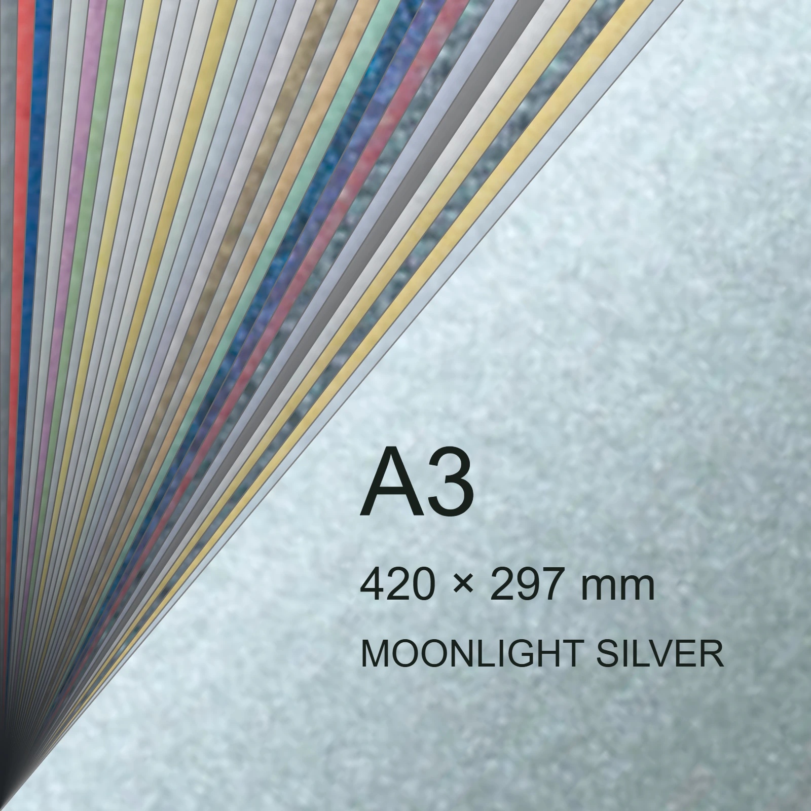 Cartoncino Favini, Majestic Classic, 290 g/m², A3, MOONLIGHT SILVER bra754a3 - immagine aggiuntiva