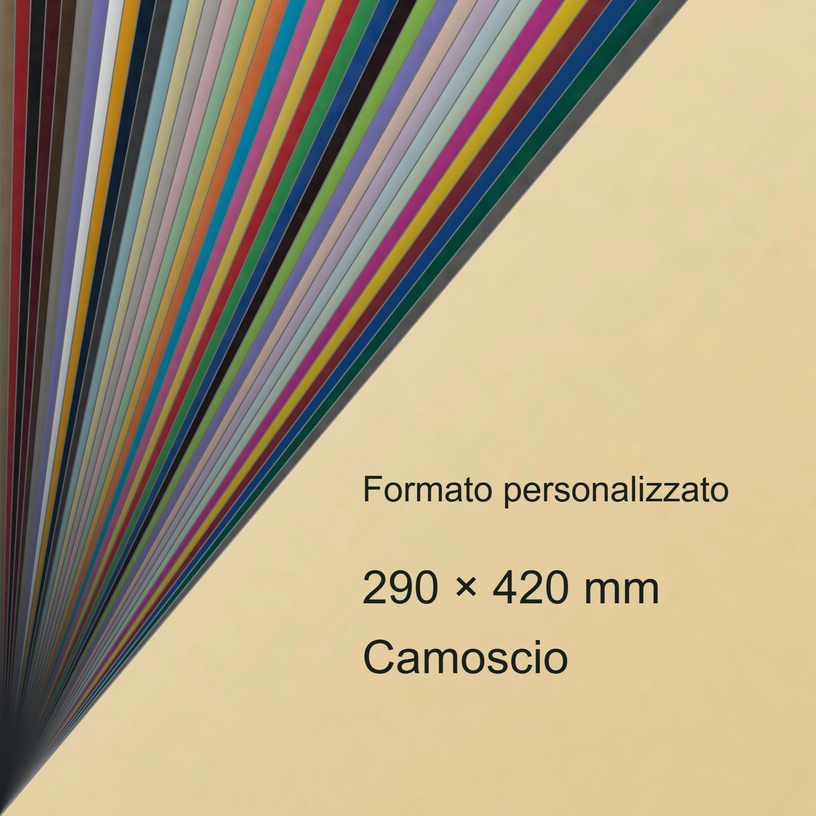 Cartoncino Favini, Burano, 140 g/m², 297x420 mm, CAMOSCIO 02 bra549A3 - immagine aggiuntiva