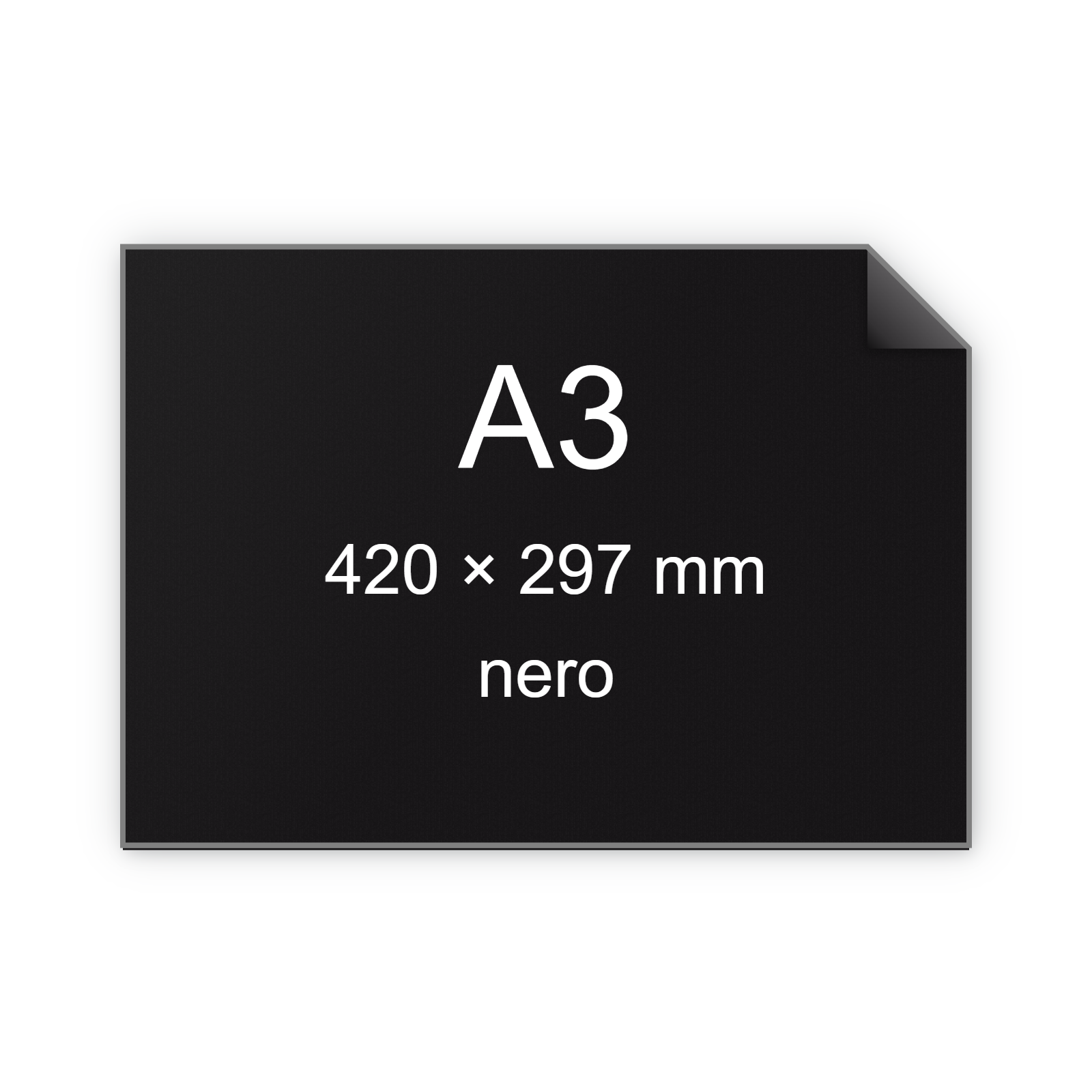 Cartoncino ManilaFormosa NERO, a3, 140gr BRA532a3