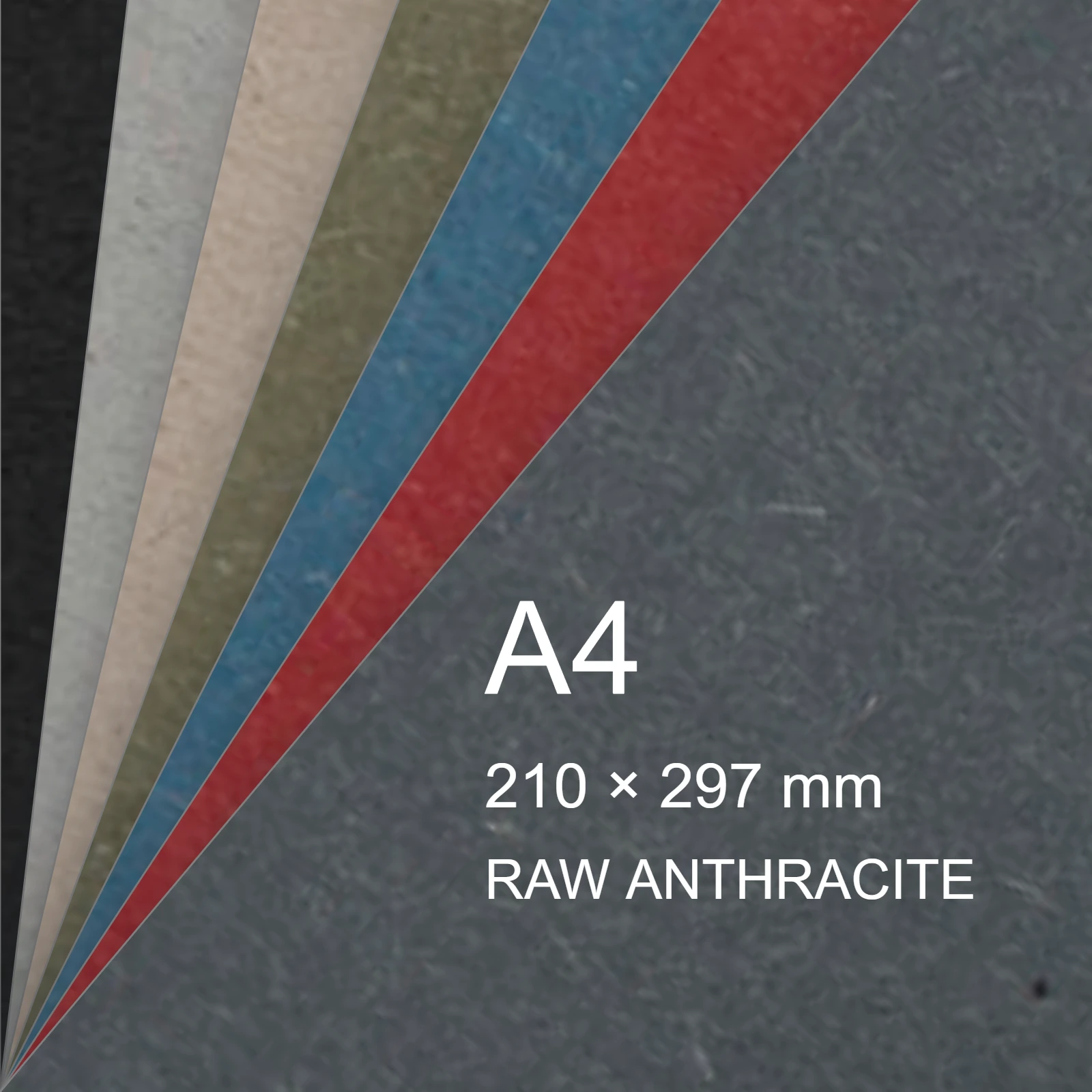 Cartoncino Favini, Shiro Echo Raw, 350 g/m², A4, RAW ANTHRACITE bra6674 - immagine aggiuntiva