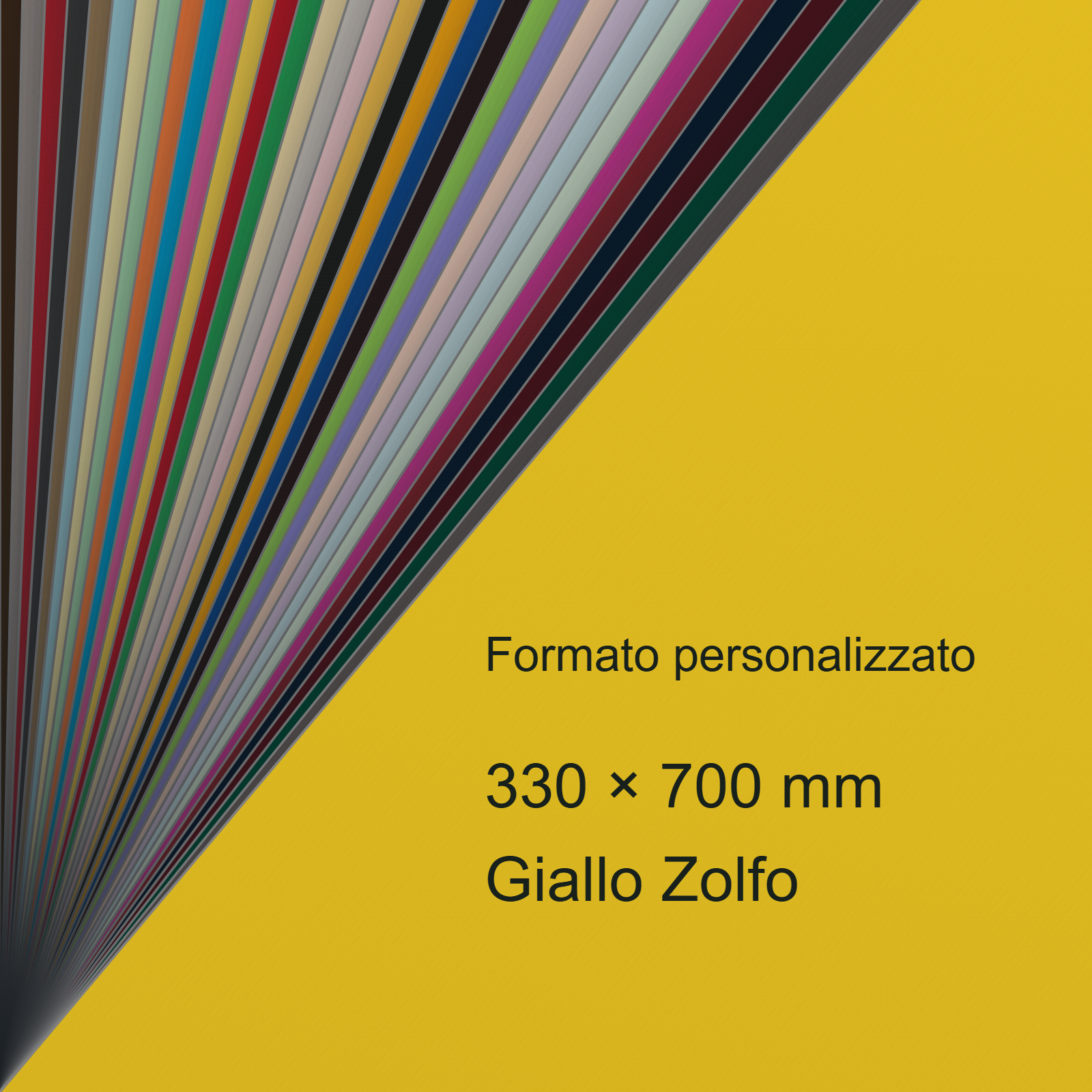 Cartoncino Favini, Burano, 140 g/m², 330x700 mm, GIALLO ZOLFO 51 bra849SB - immagine aggiuntiva