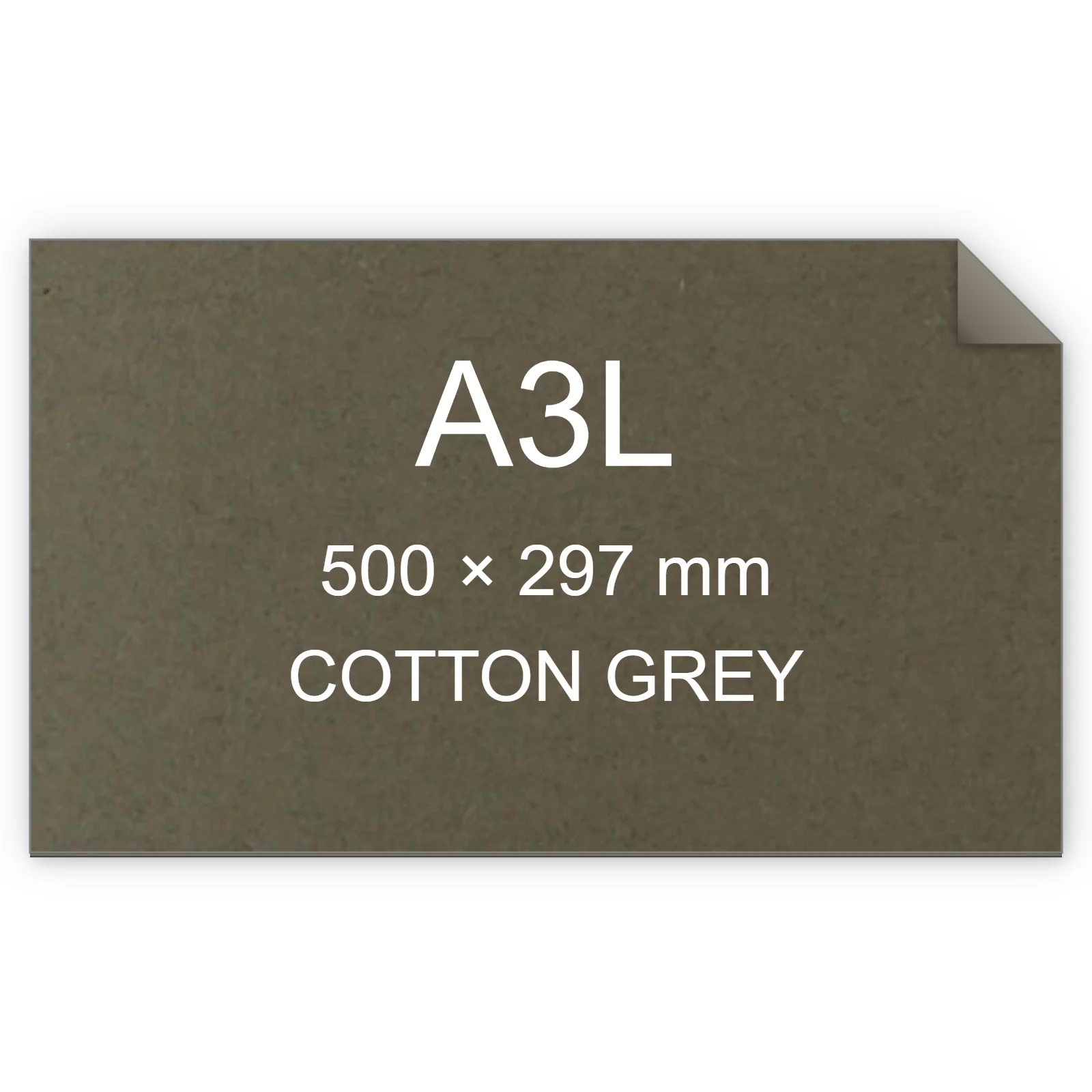 Cartoncino Favini, Refit, 120 g/m², A3L, COTTON GREY bra6733a3l