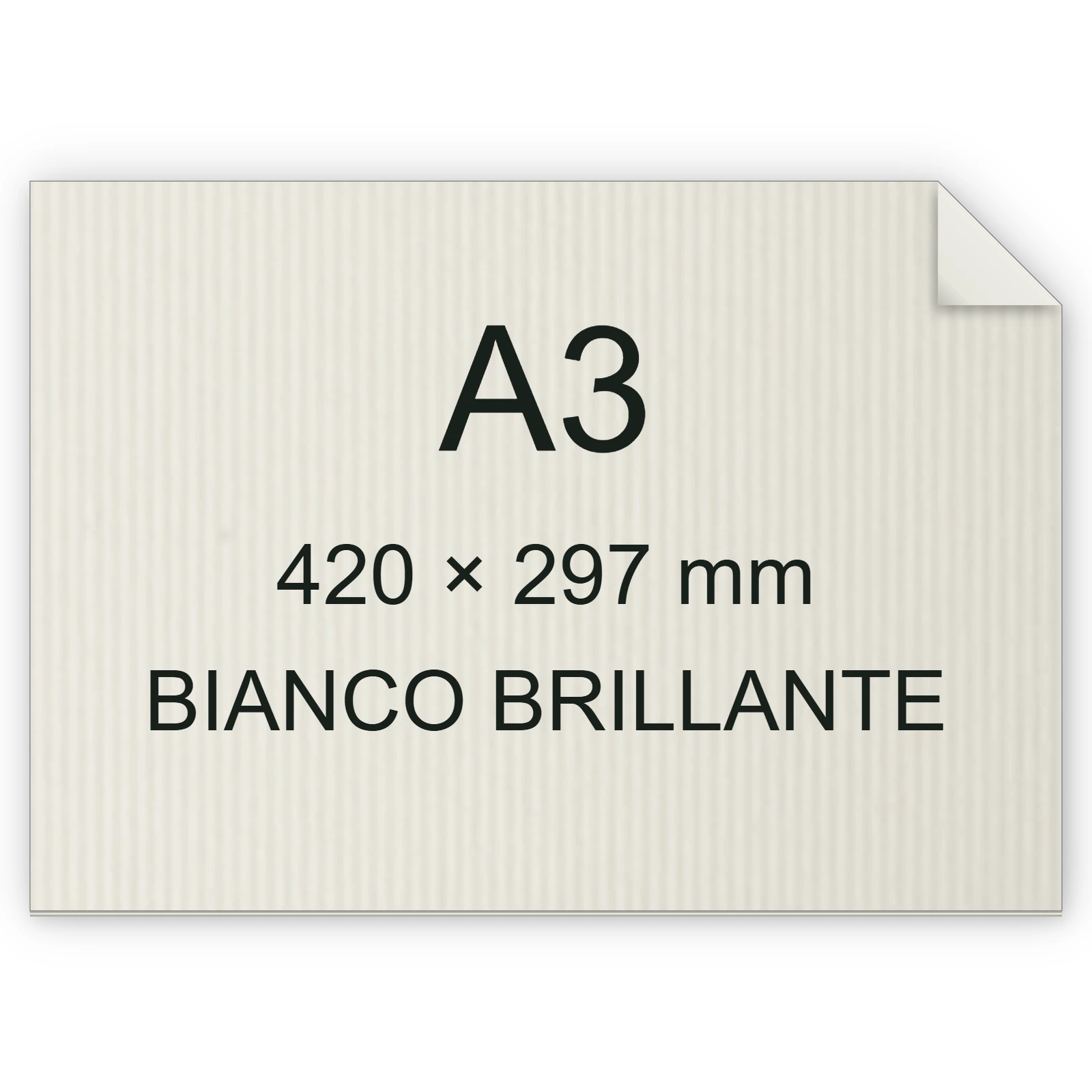 Cartoncino Favini, Twill, 240 g/m², A3, BIANCO BRILLANTE bra689a3