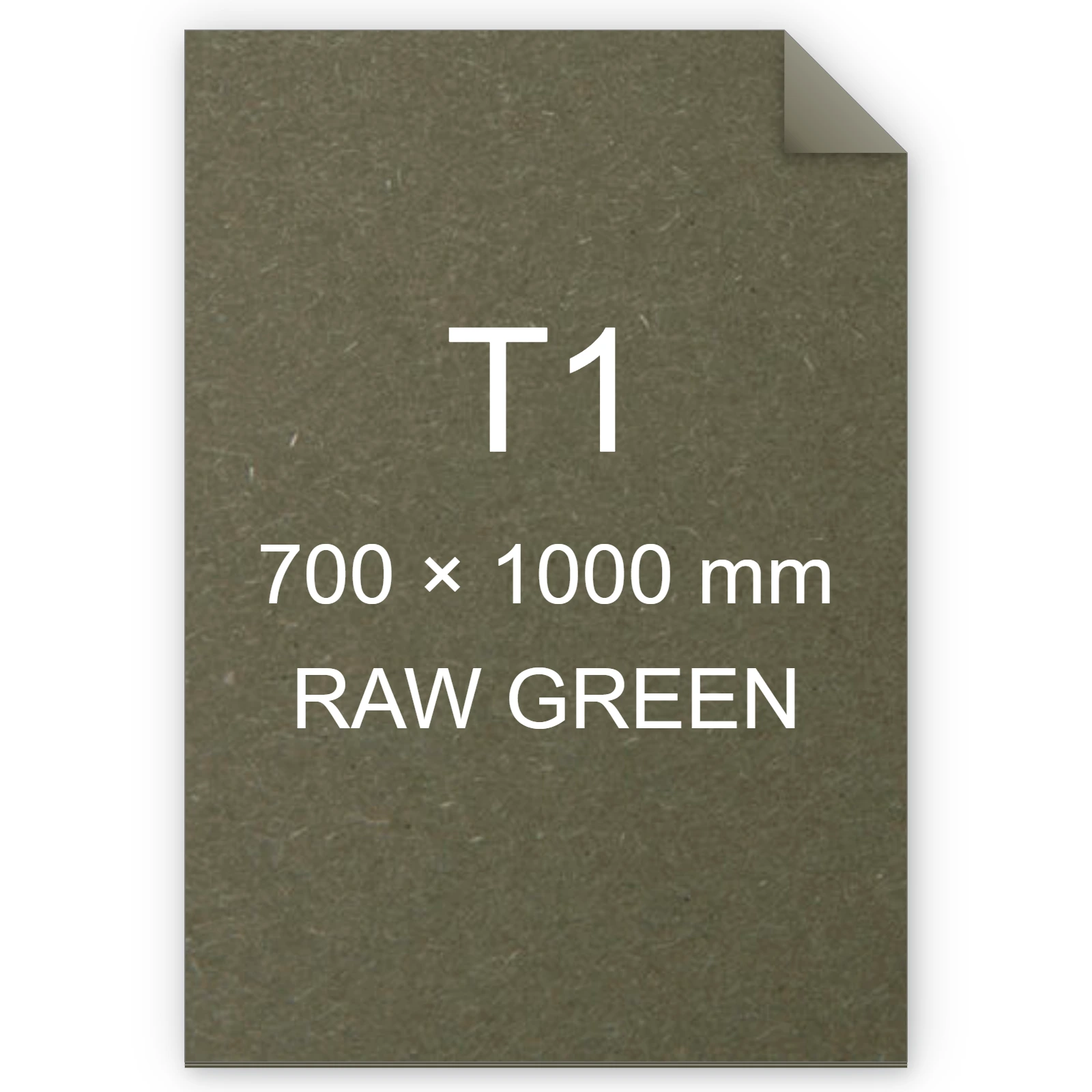 Cartoncino Favini, Shiro Echo Raw, 350 g/m², T1, RAW GREEN bra6665t1