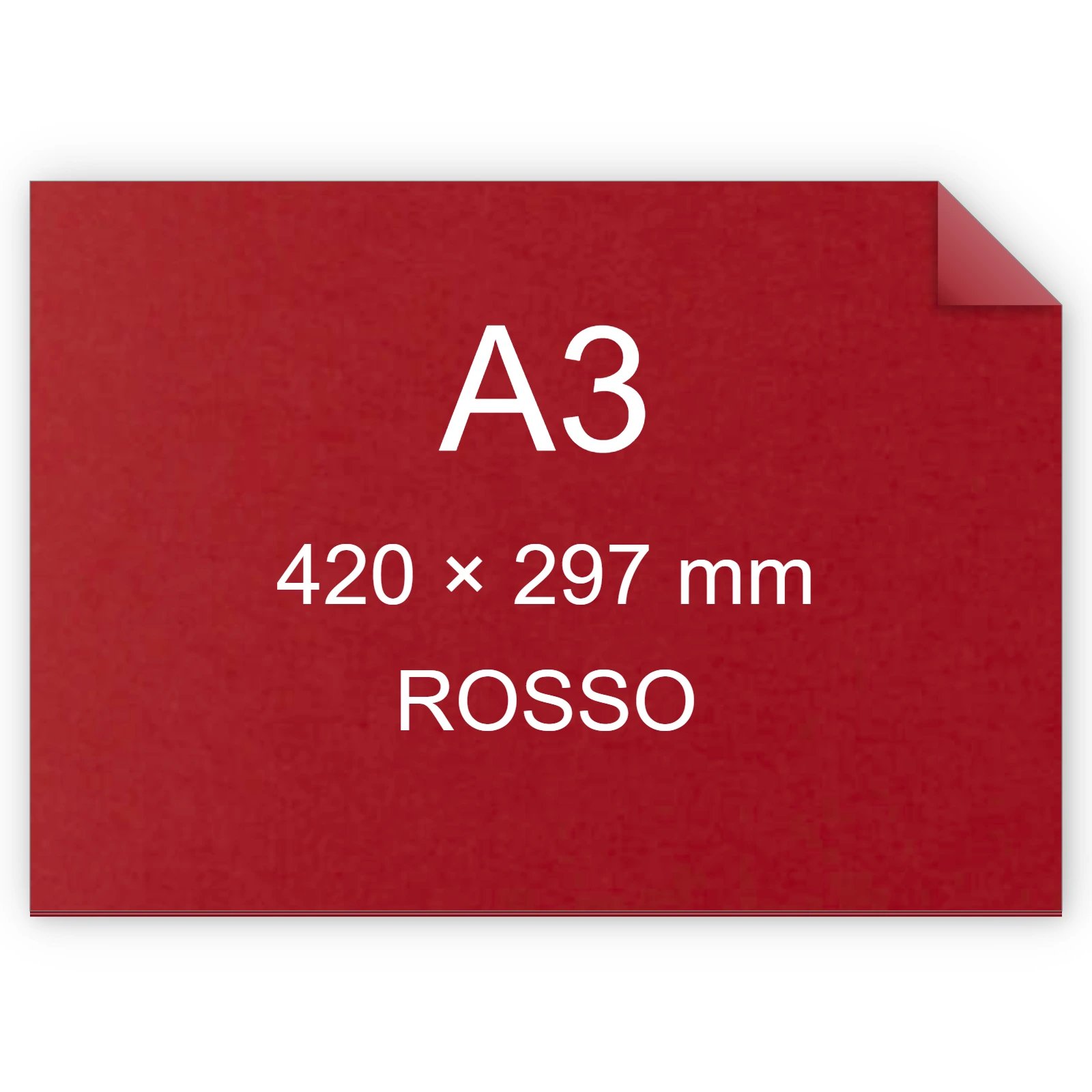Cartoncino Favini, Sumo (1 mm), 700 g/m², A3, ROSSO BRA99A3