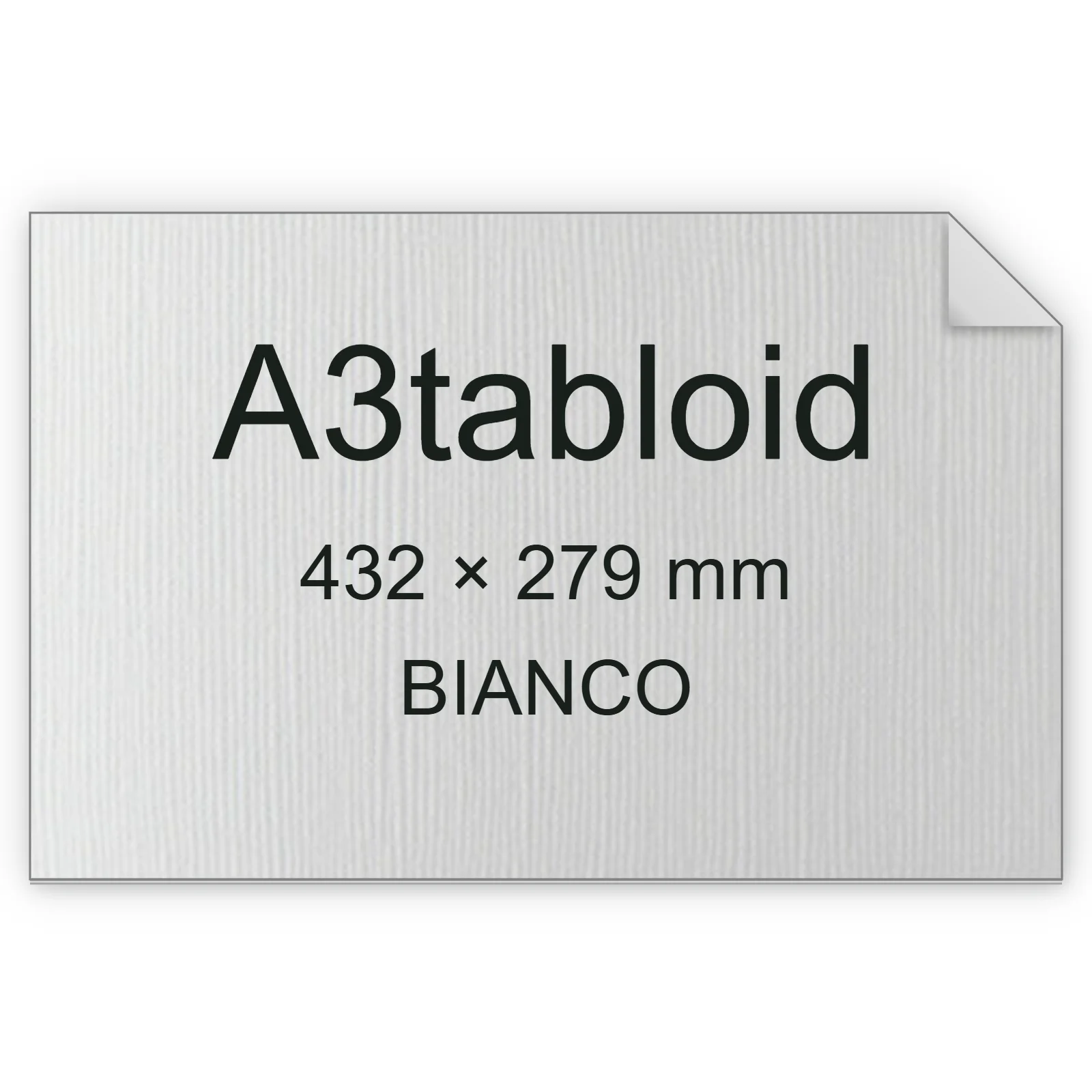 Cartoncino Favini, Bianco Flash Premium trama tela, 300 g/m², A3tabloid, BIANCO bra6803a3tabloid