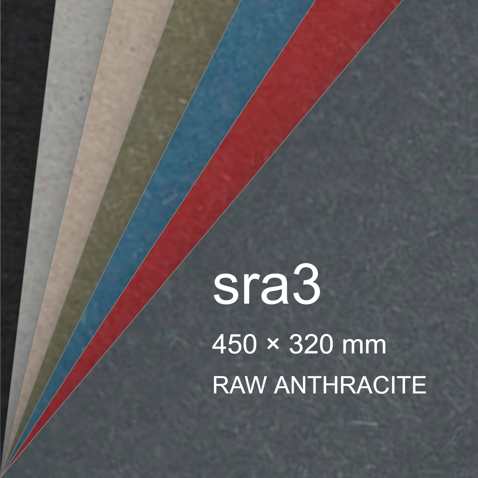Cartoncino Favini, Shiro Echo Raw, 250 g/m², sra3, RAW ANTHRACITE bra6673sra3 - immagine aggiuntiva