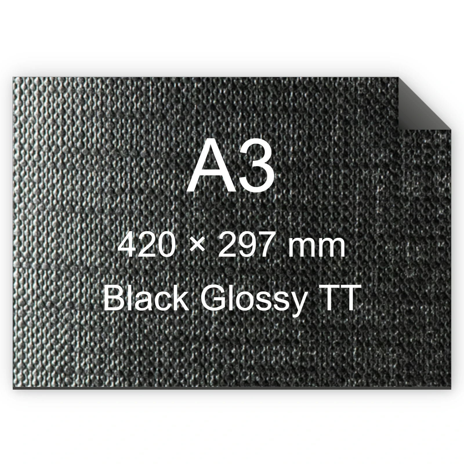 Cartoncino Favini, Classy Covers, 125 g/m², A3, BLACK GLOSSY TT bra6638a3