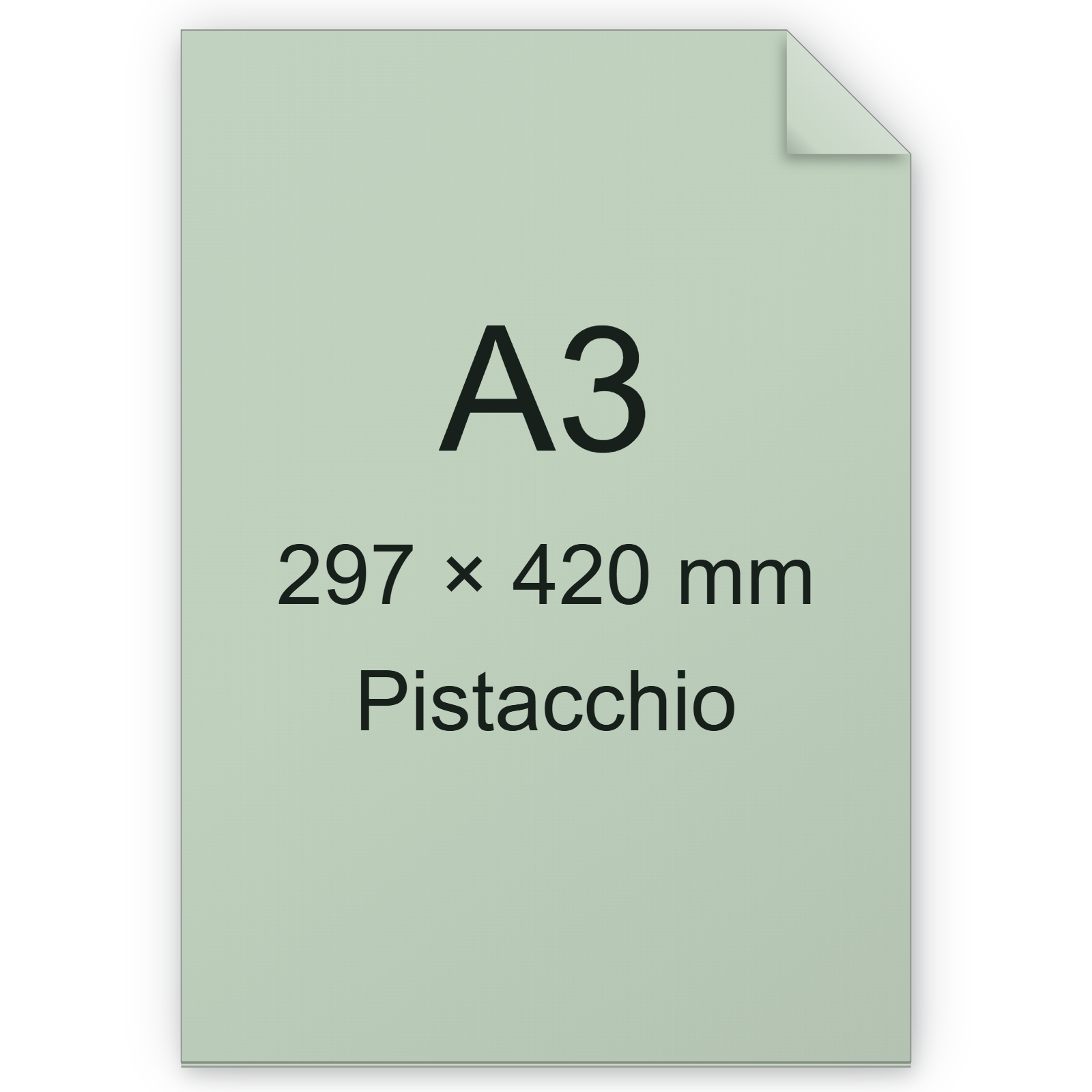 Cartoncino Favini, Burano, 200 g/m², A3, PISTACCHIO 04 BRA841a3
