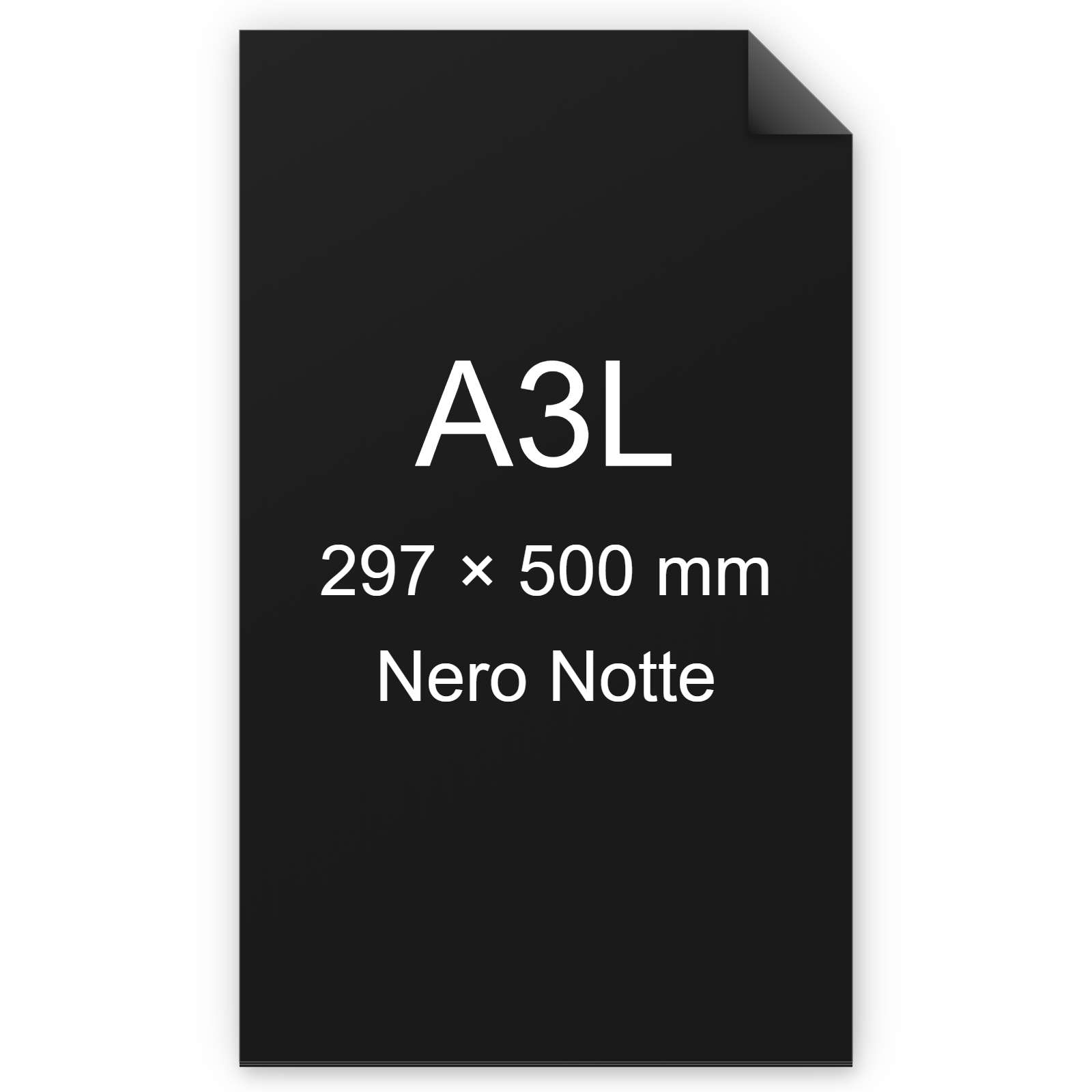 Cartoncino Favini, Burano, 400 g/m², A3L, NERO NOTTE 63 bra805a3l