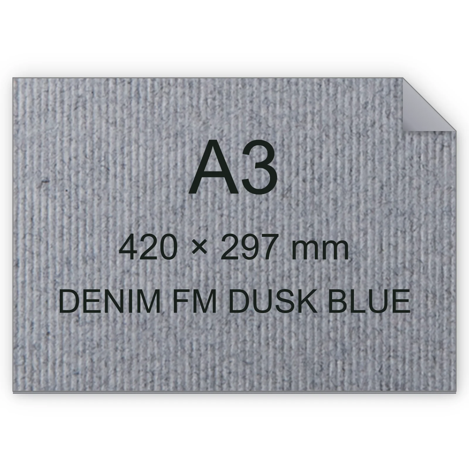 Cartoncino Favini, Refit, 250 g/m², A3, DENIM FM DUSK BLUE bra6739a3