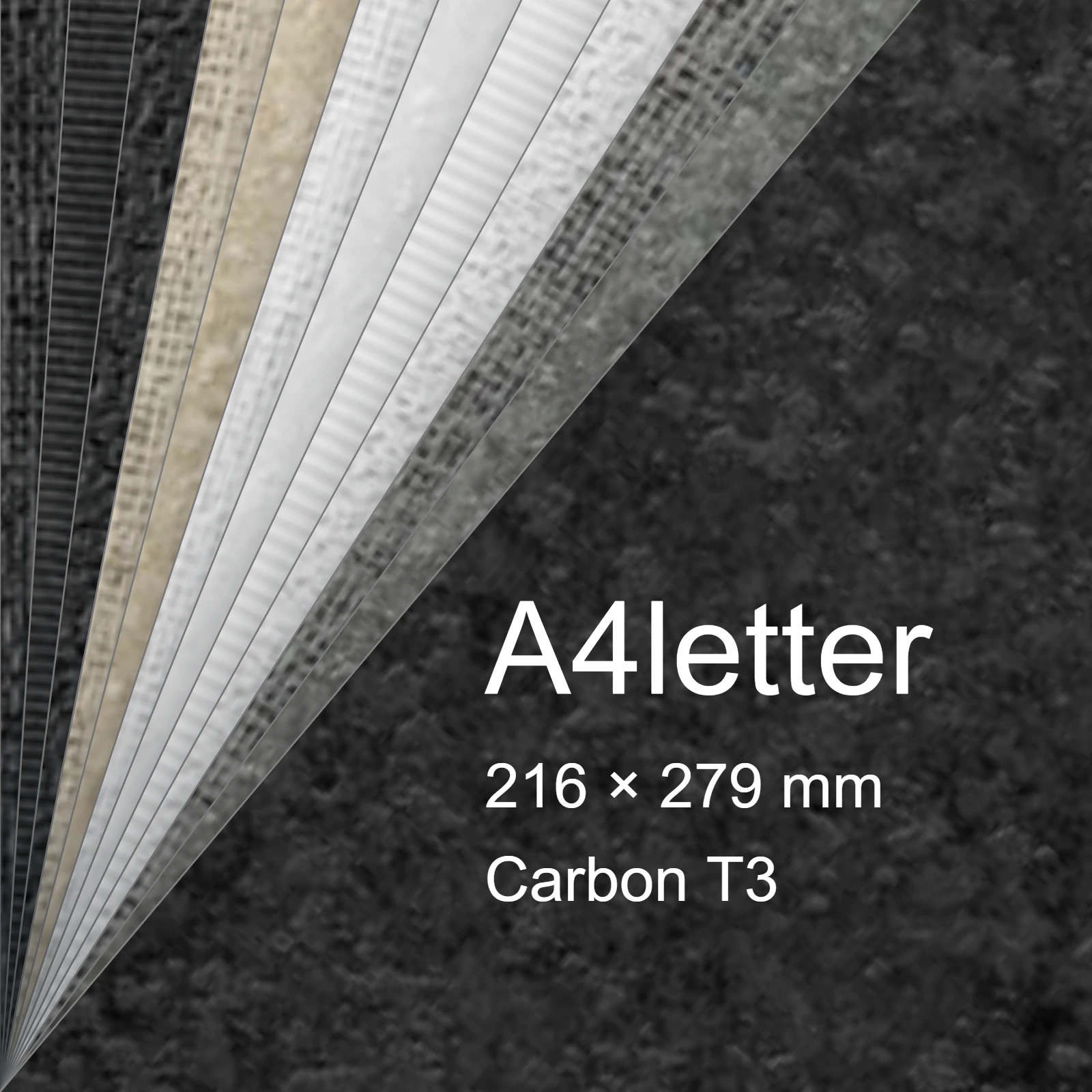 Carta Favini, Classy Covers, 115 g/m², A4letter, CARBON T3 bra6648a4letter - immagine aggiuntiva