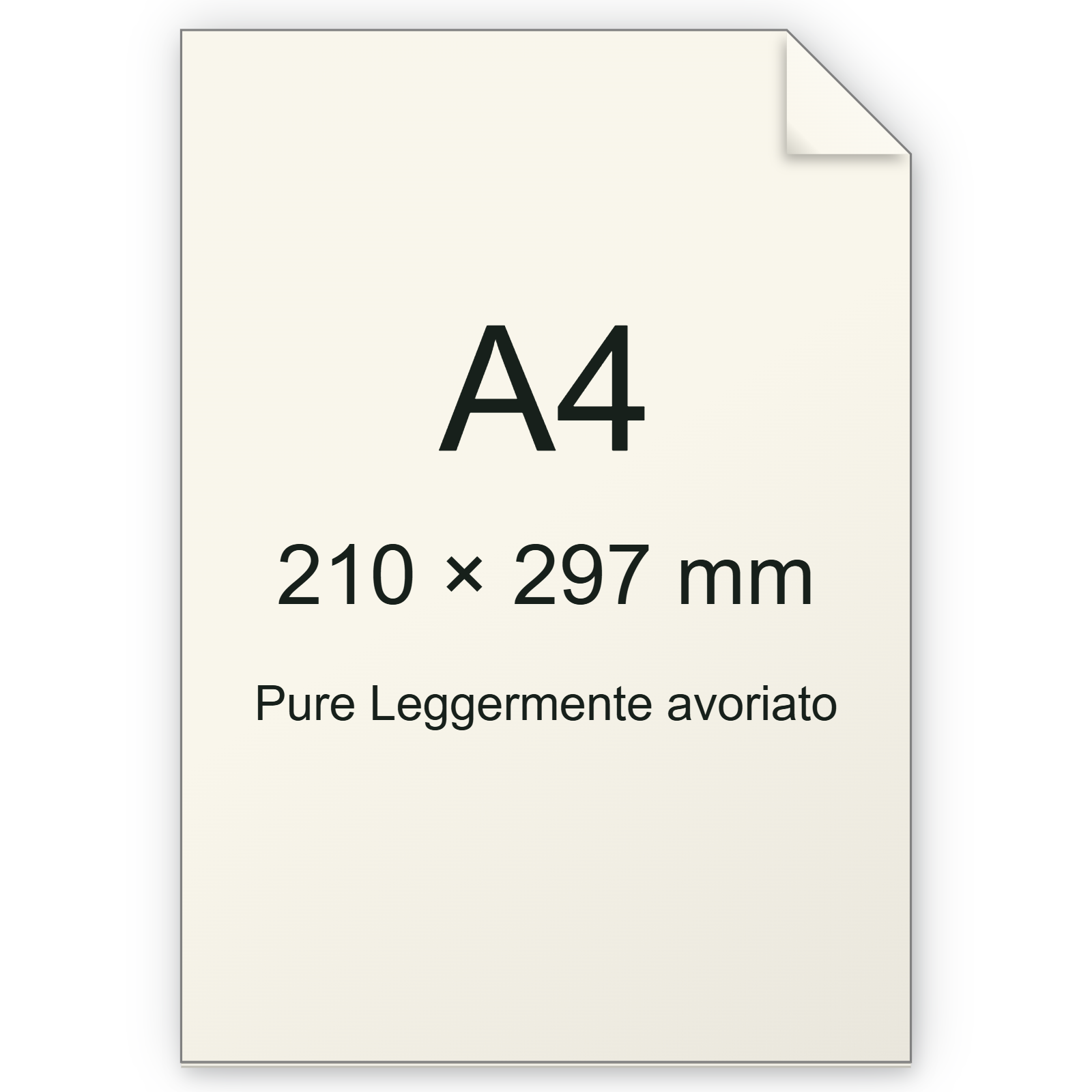 CartoncinoPure, Munken, AvorioChiaro, 200gr, A4 BRA1749