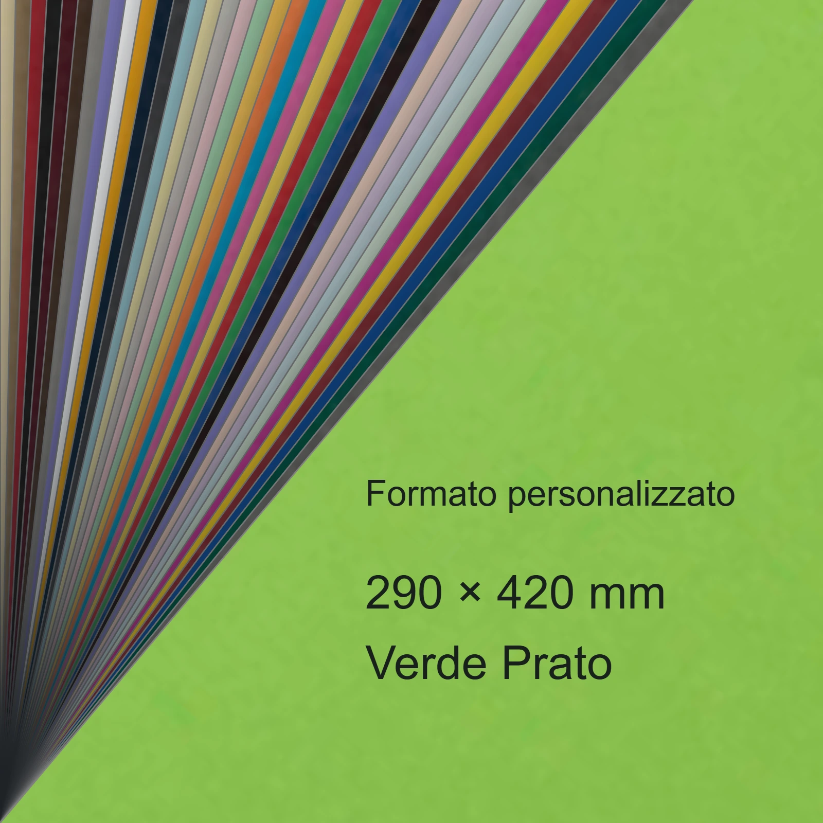 Cartoncino Favini, Burano, 140 g/m², 297x420 mm, VERDE PRATO 54 bra819A3 - immagine aggiuntiva