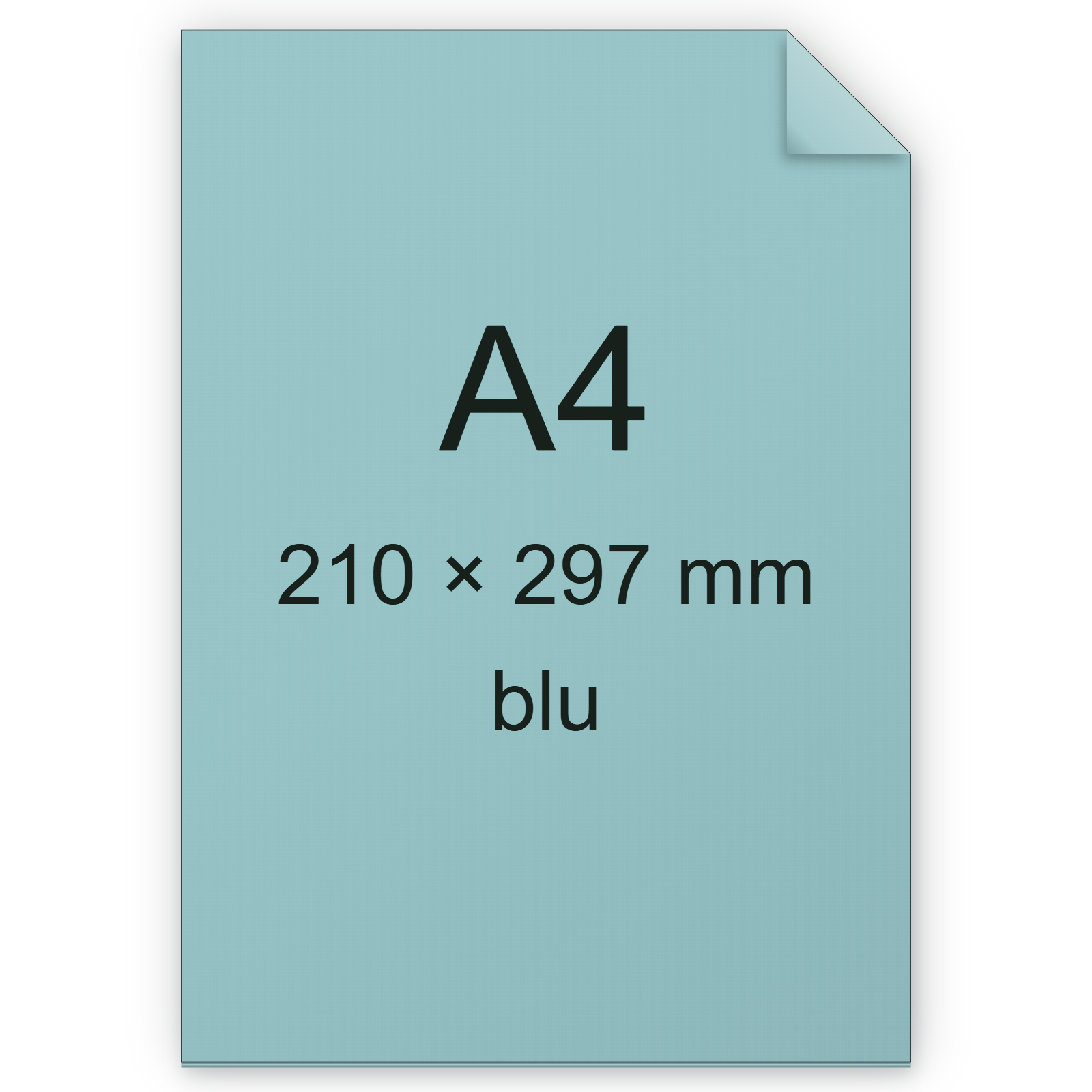 Cartoncino Cordenons Formosa myRecy FSR BLU, A4, 140gr BRA3259