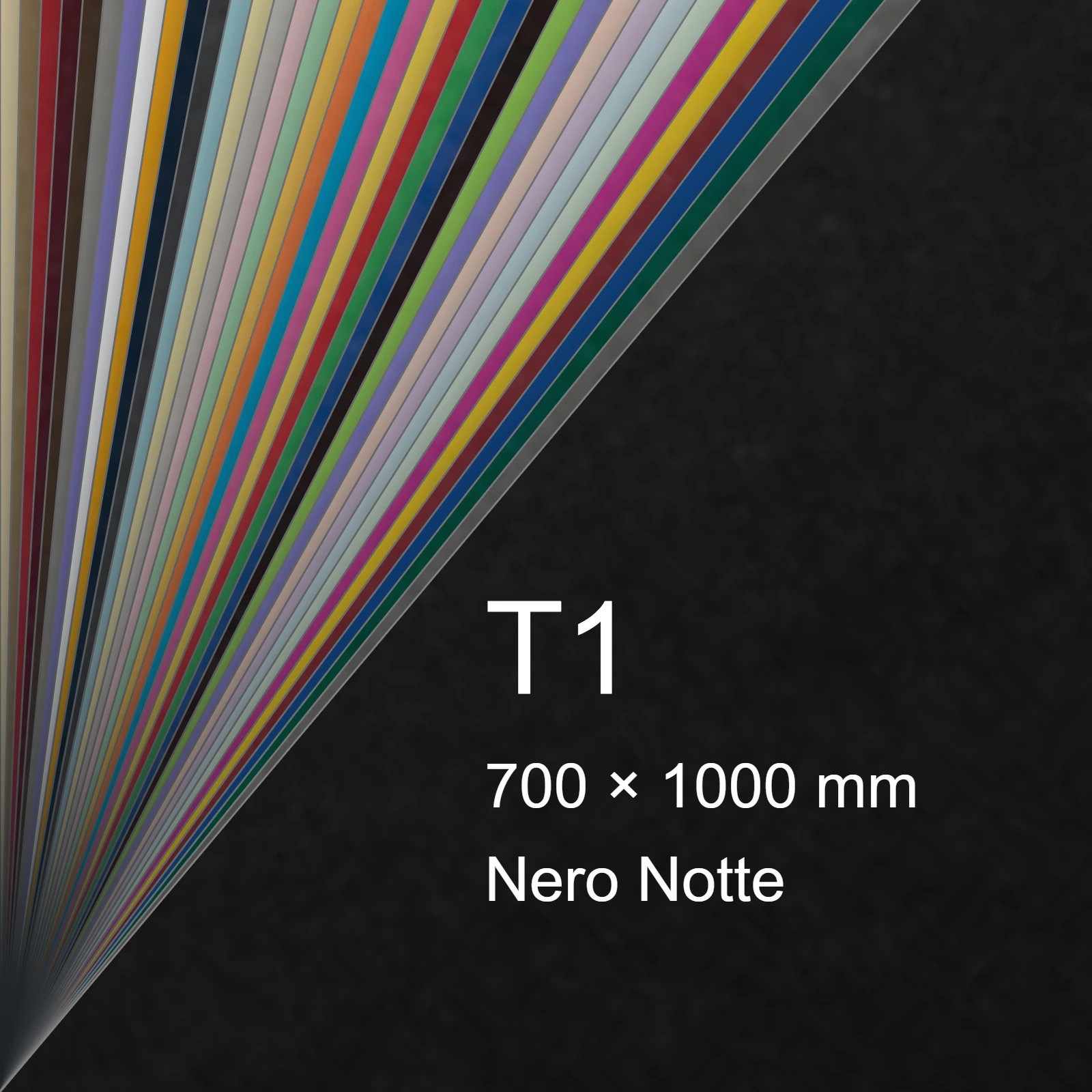 Cartoncino Favini, Burano, 120 g/m², T1, NERO NOTTE 63 bra3343T1 - immagine aggiuntiva