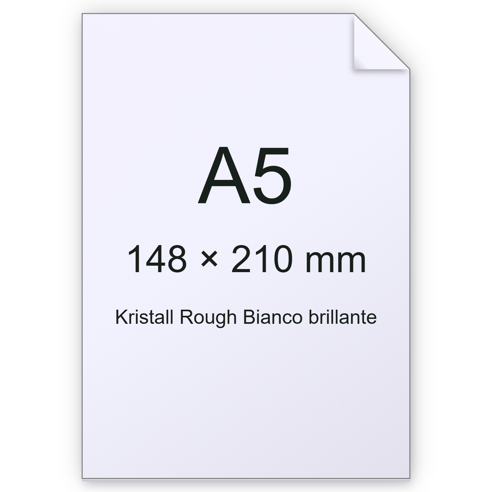 Cartoncino Kristall Rough, Munken, BiancoBrillante, 300gr, a5 bra2572a5