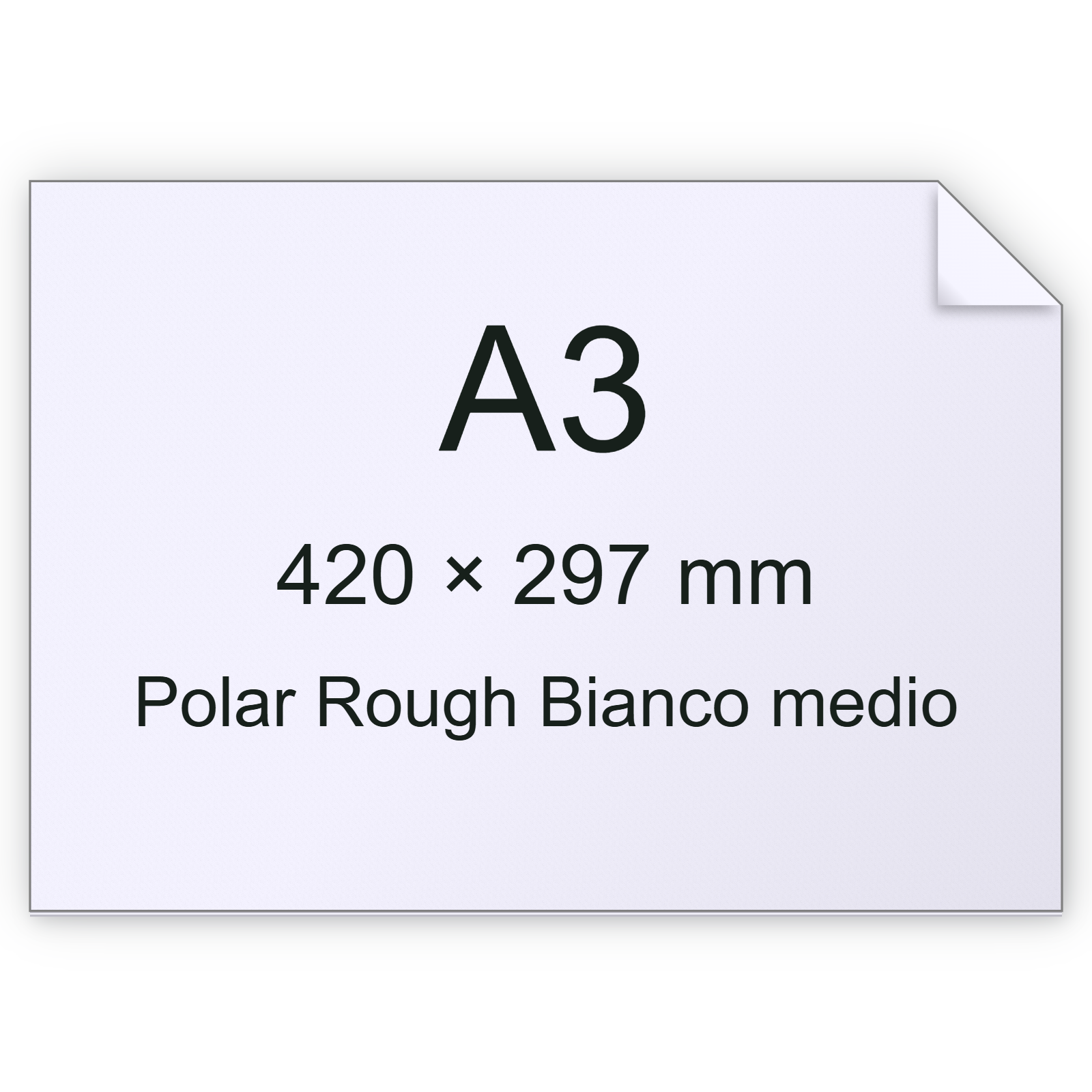 Carta Polar Rough, Munken, Bianco, 100gr, a3 bra2574a3
