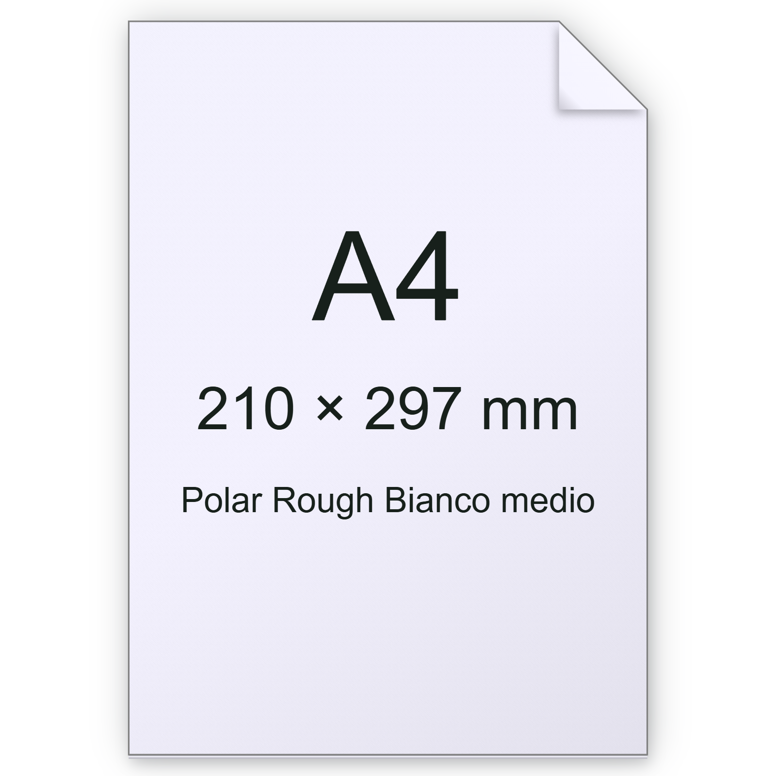 Carta Polar Rough, Munken, Bianco, 100gr, A4 BRA2574