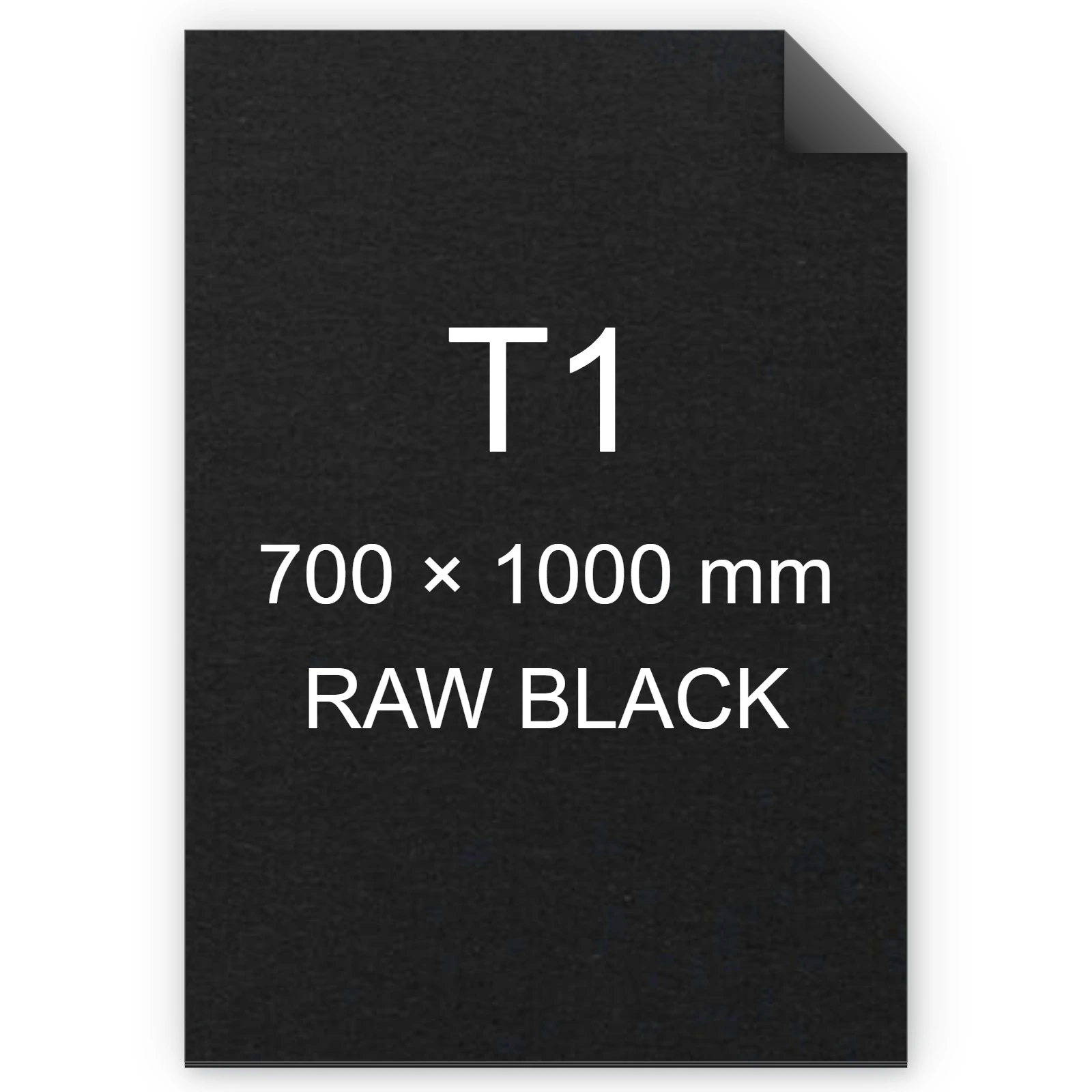 Cartoncino Favini, Shiro Echo Raw, 350 g/m², T1, RAW BLACK bra6654t1