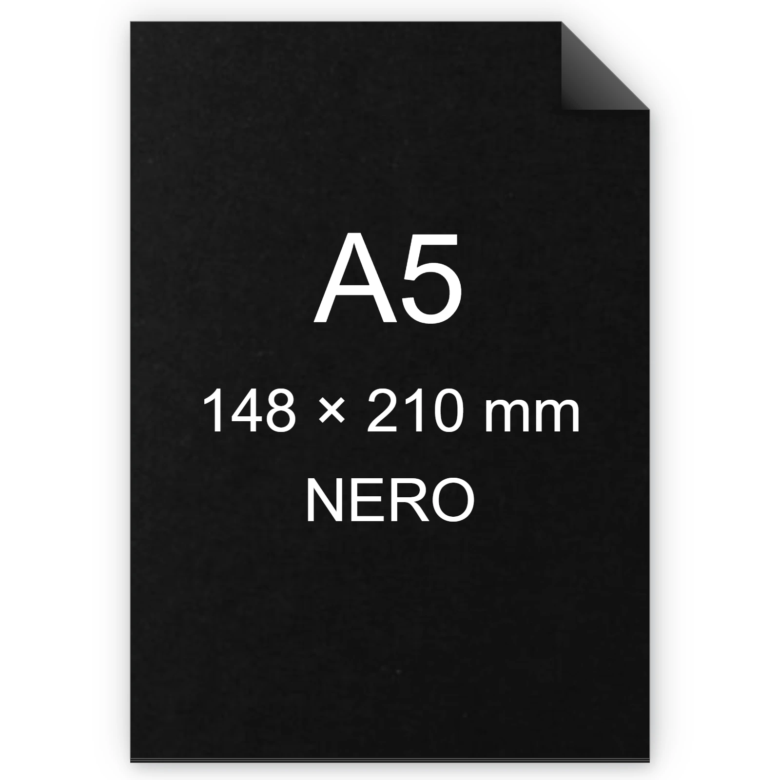 Cartoncino Favini, Sumo (2 mm), 1350 g/m², A5, NERO BRA92A5