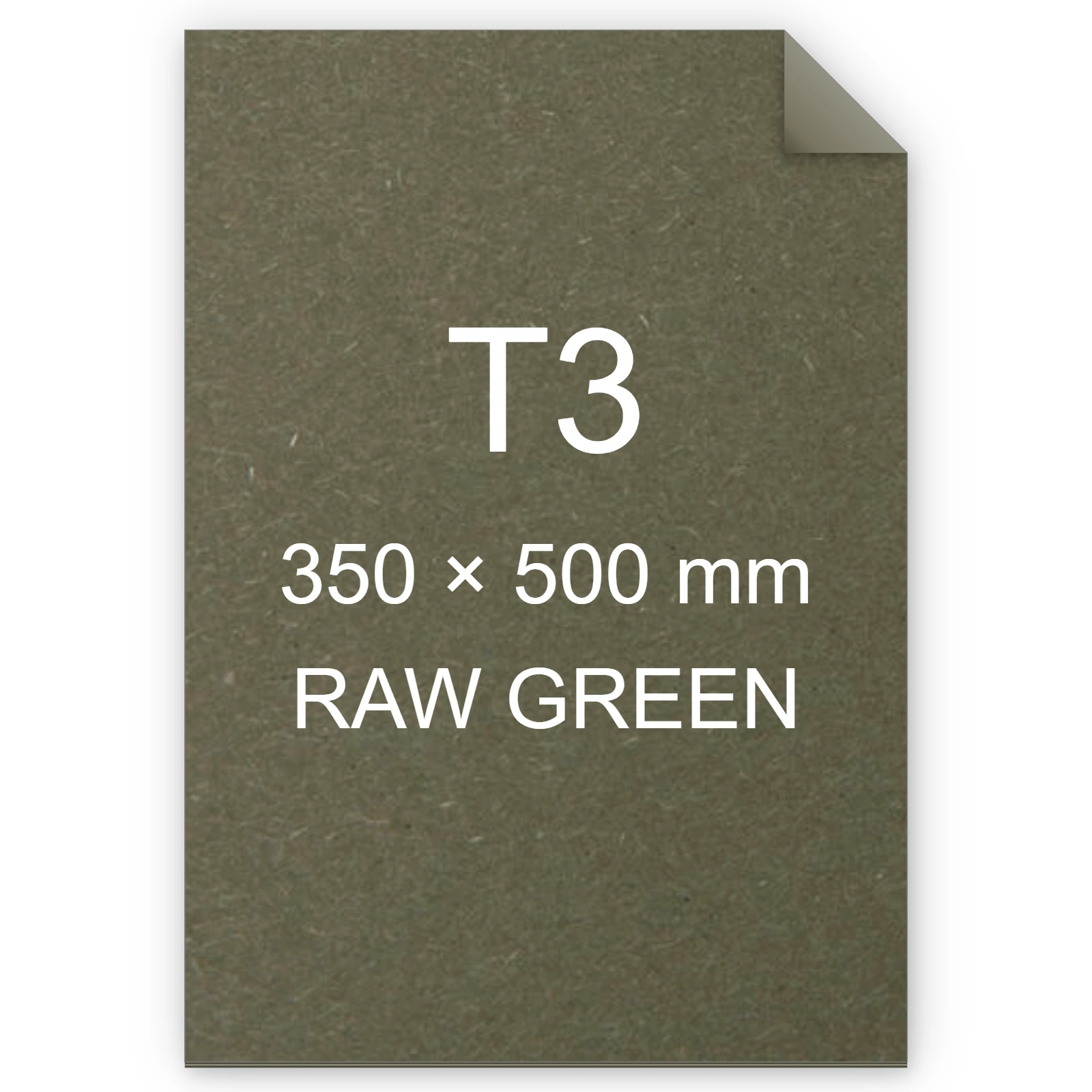 Cartoncino Favini, Shiro Echo Raw, 250 g/m², T3, RAW GREEN bra6664t3